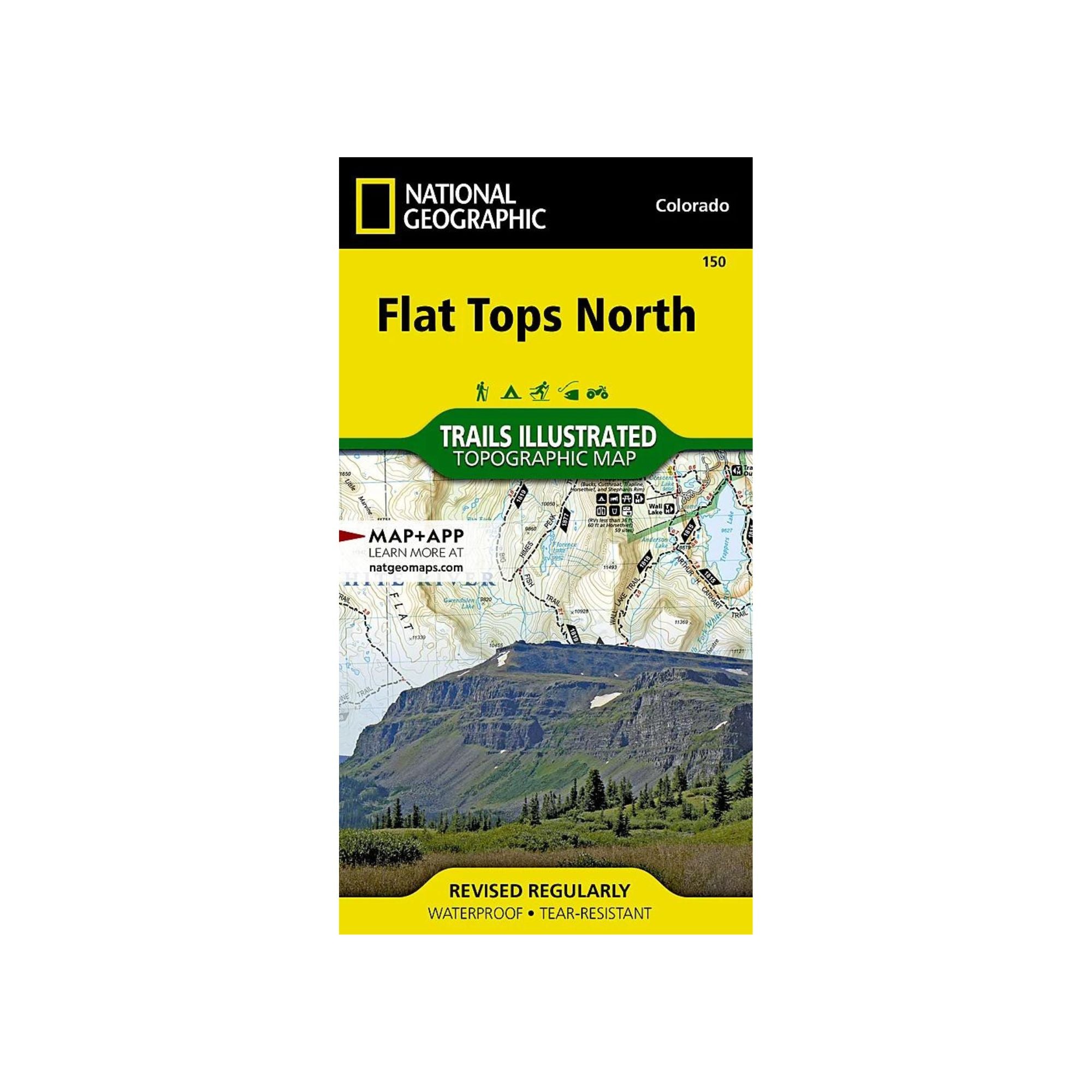 National Geographic 150: Flat Tops North Map - FERAL