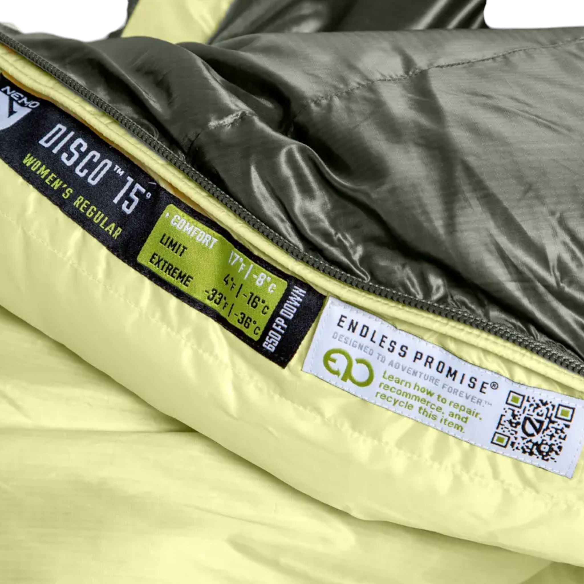 NEMO Disco Women's Endless Promise 15 Degree Down Sleeping Bag - FERAL