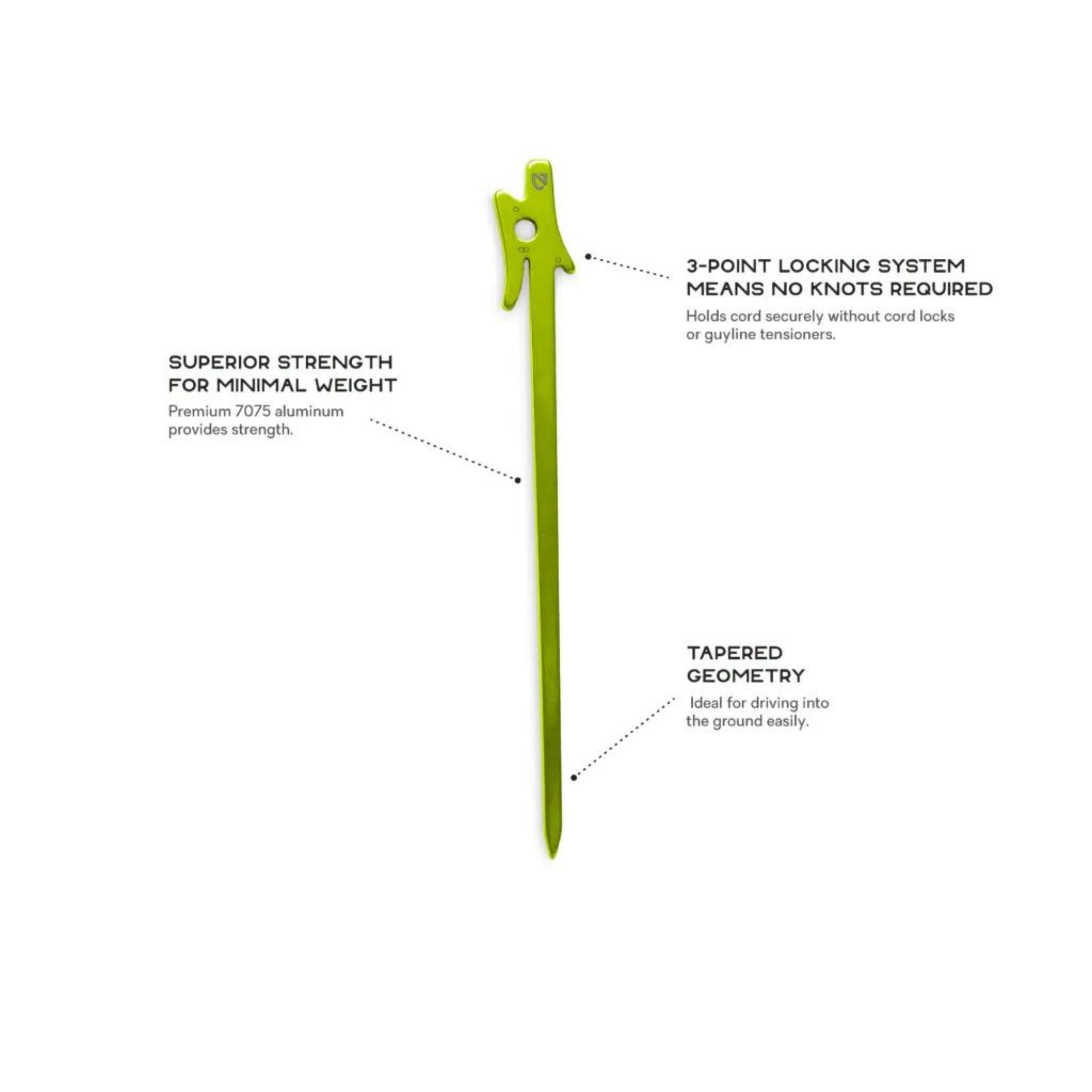 NEMO Airpin Ultralight Stakes - Set of 2 - FERAL
