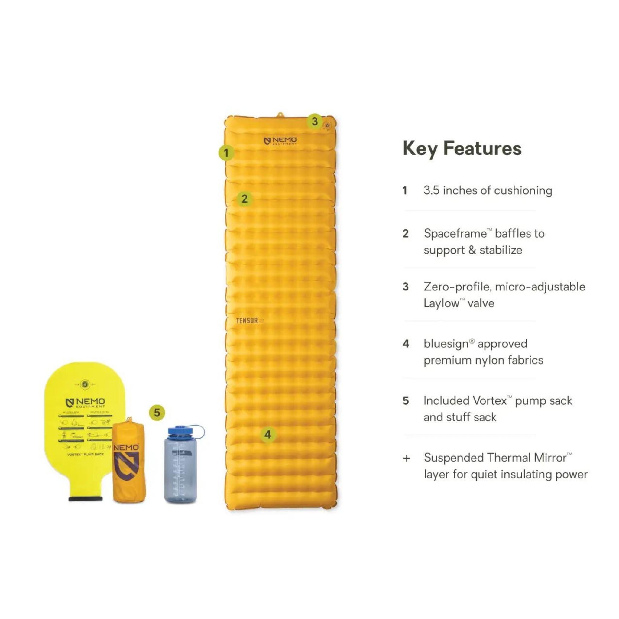 NEMO Tensor Trail Ultralight Insulated Sleeping Pad - FERAL
