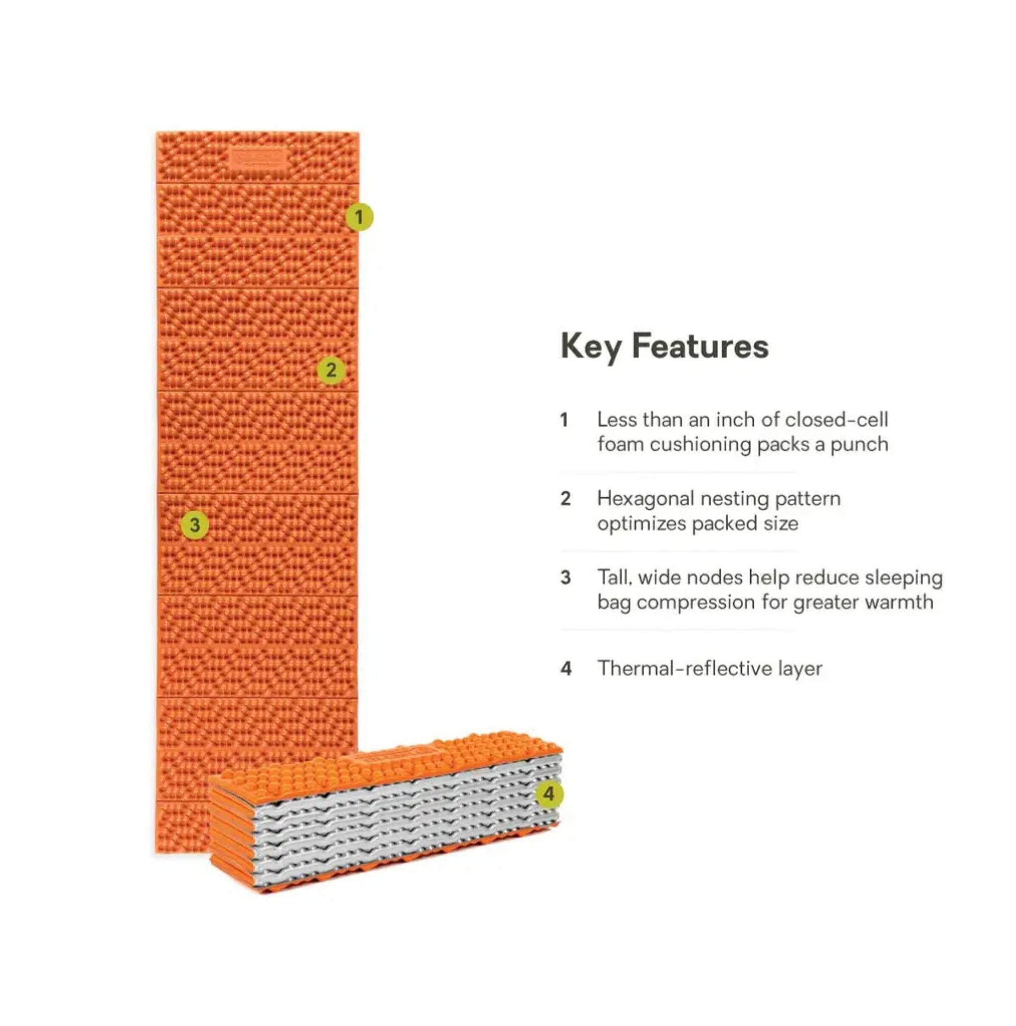 NEMO Switchback Ultralight Foam Sleeping Pad - FERAL