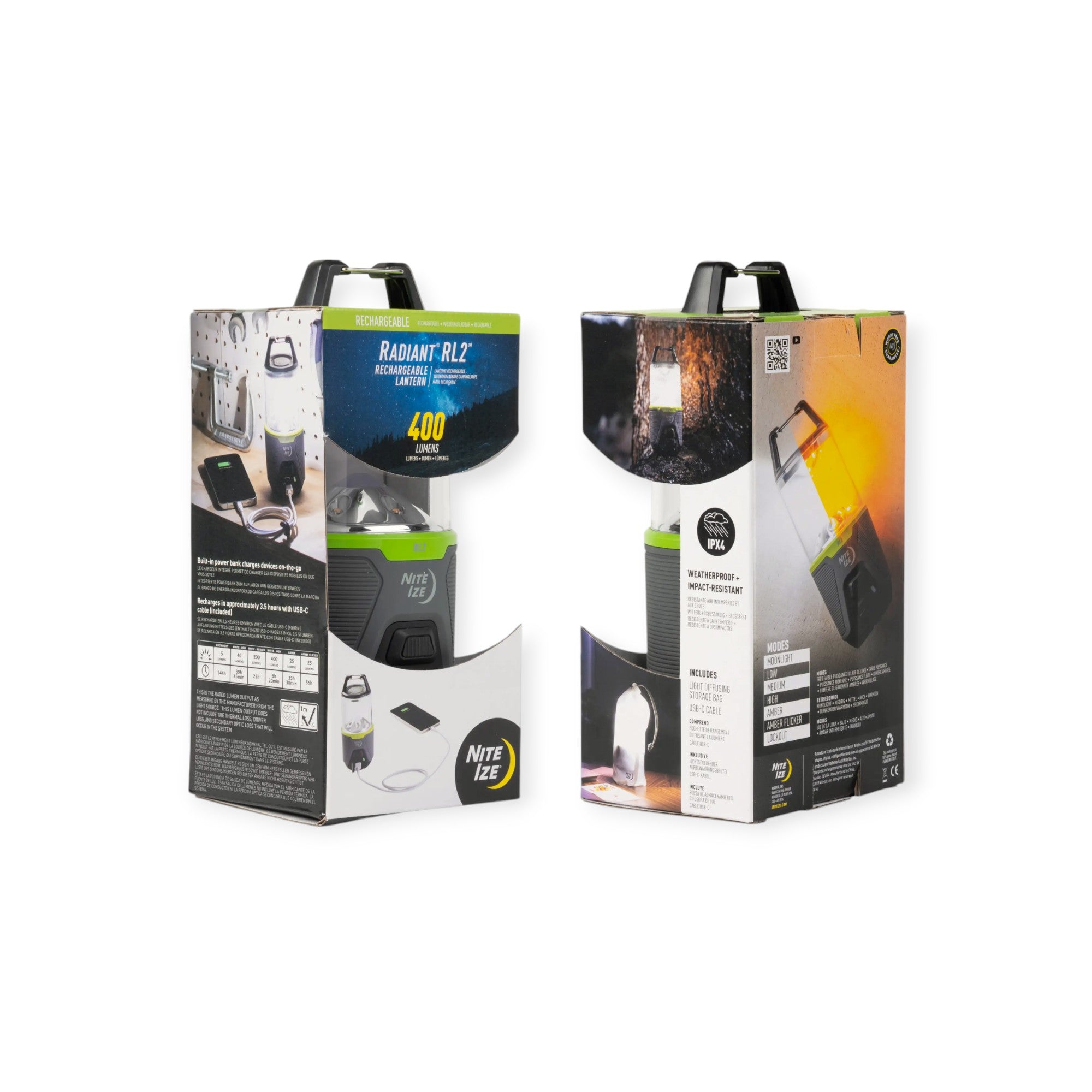 Nite Ize Radiant RL2 Rechargeable Lantern - FERAL