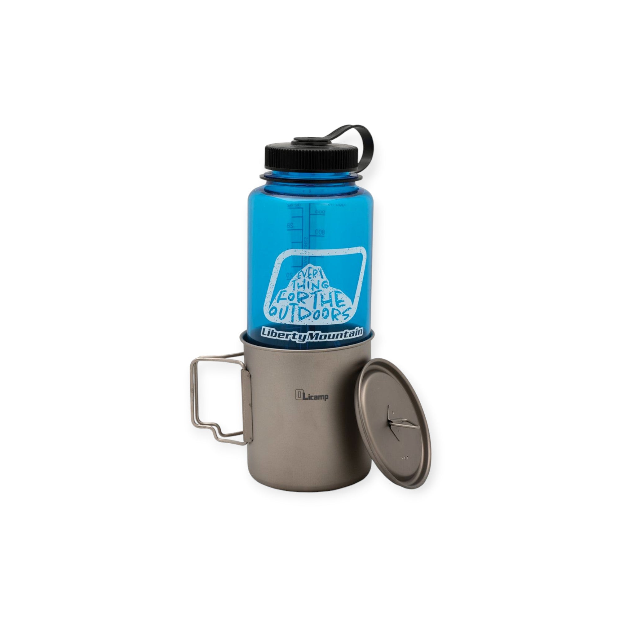 Olicamp Titanium Space Saver Mug w' Lid 750ml - FERAL