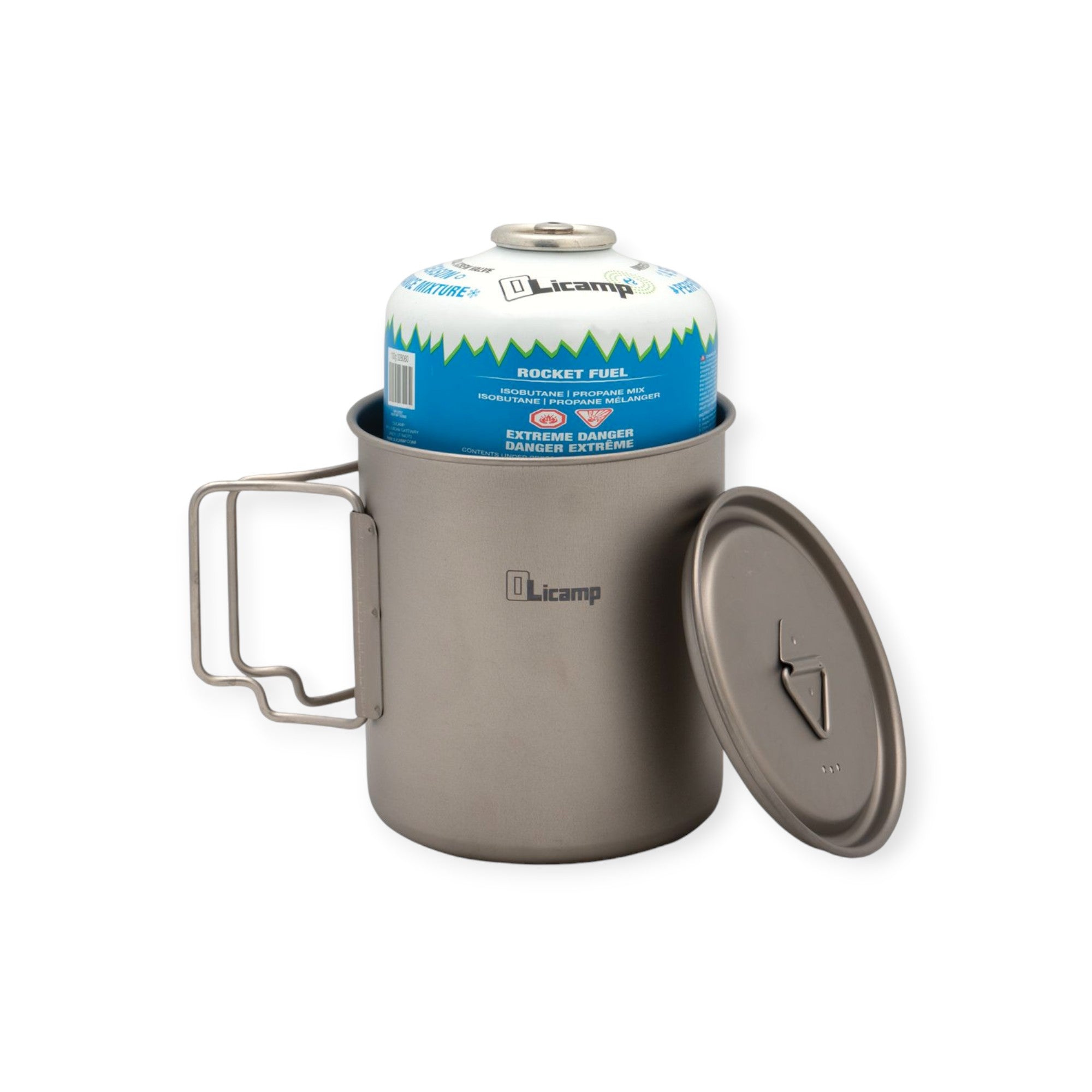 Olicamp Titanium Space Saver Mug w' Lid 750ml - FERAL