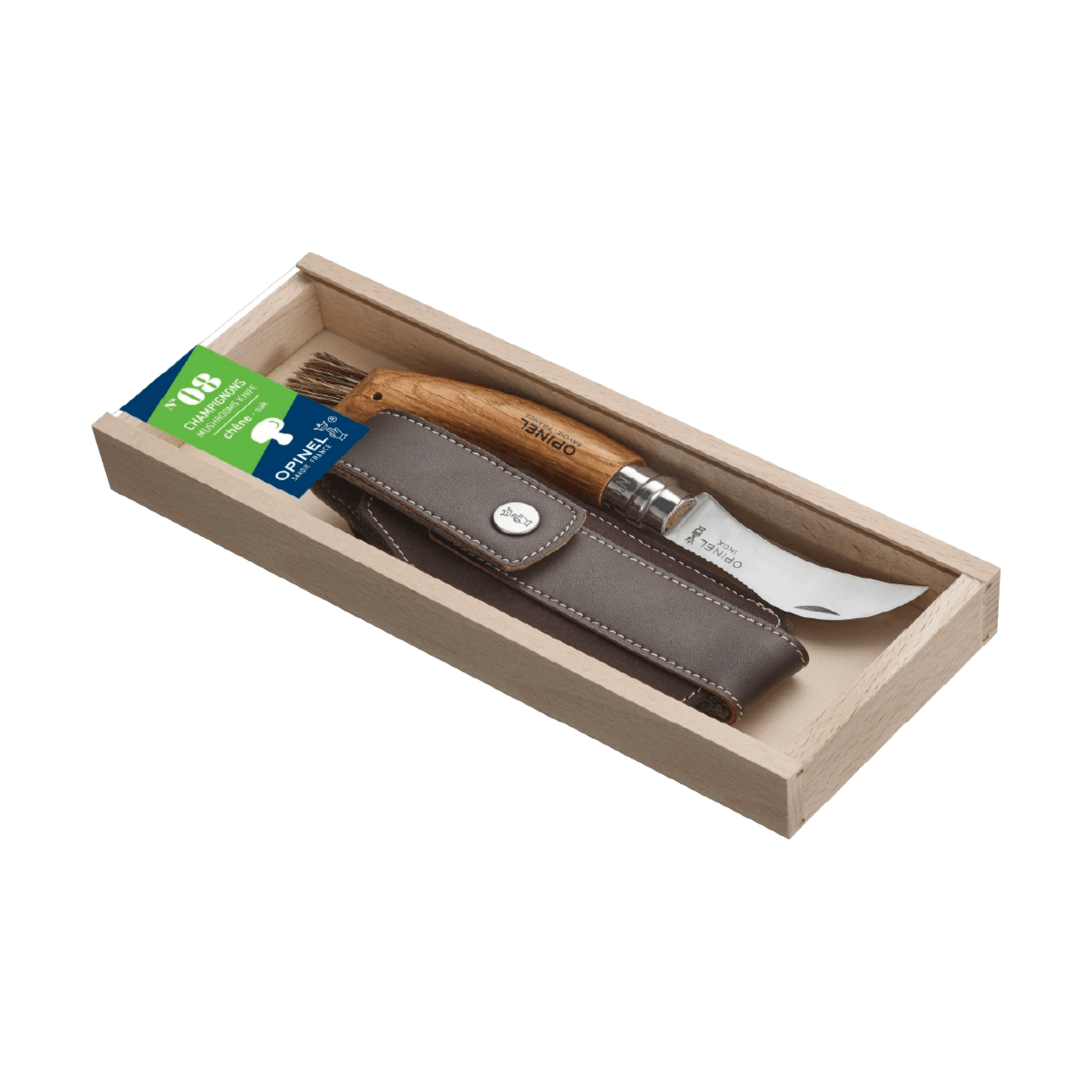Opinel No. 8 Mushroom Oak + Sheath Gift Box - FERAL