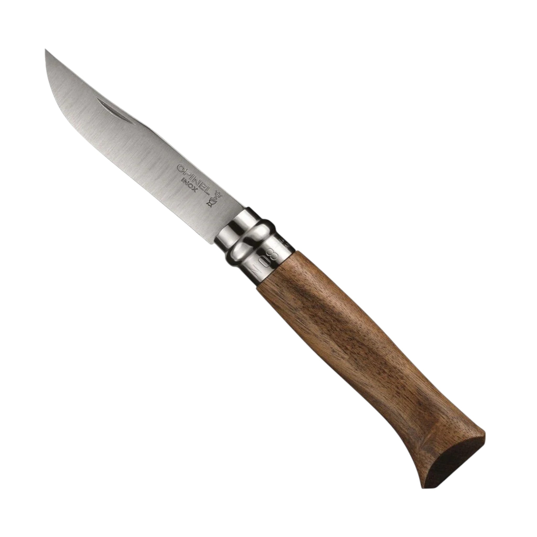Opinel No.08 Stainless Steel Folding Pocket Knife Walnut - FERAL