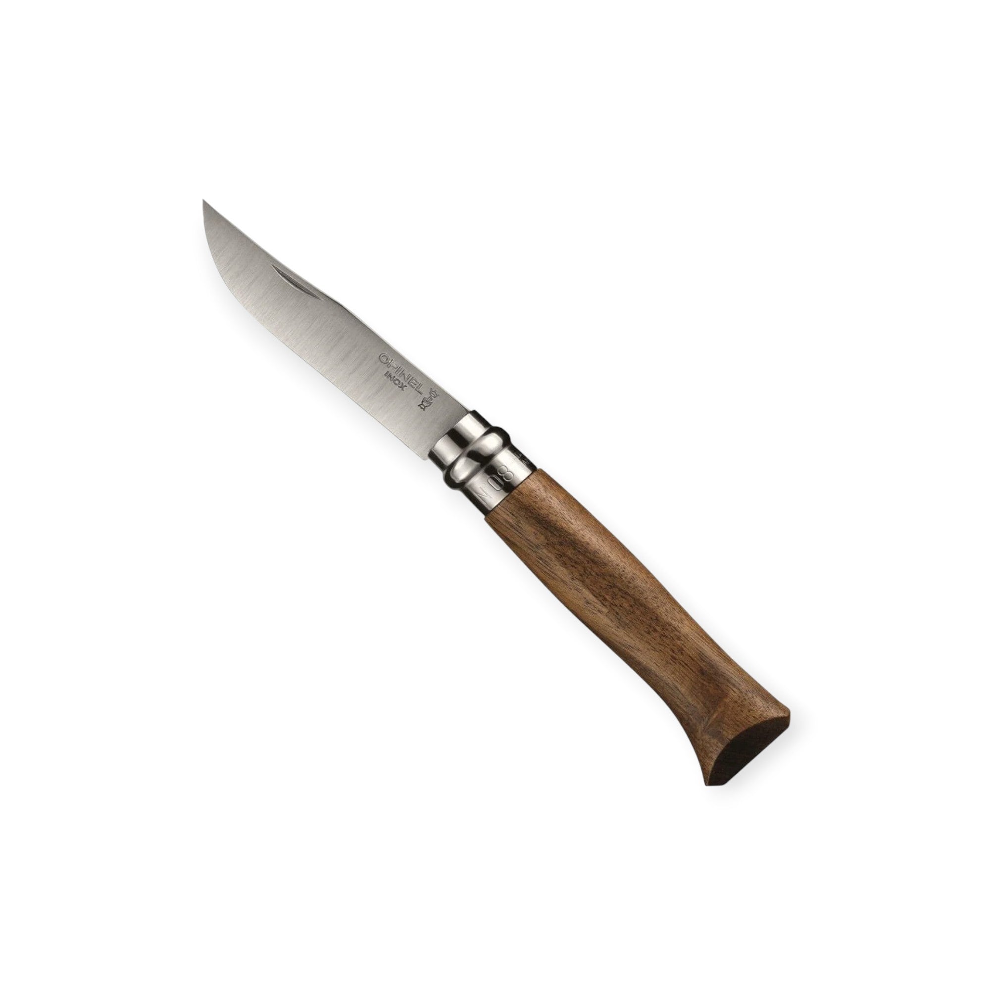 Opinel No.08 Stainless Steel Folding Pocket Knife Walnut - FERAL