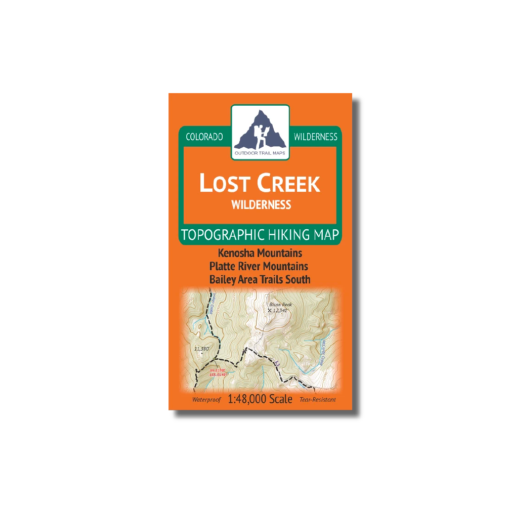 Outdoor Trail Maps Lost Creek Wilderness Map - FERAL