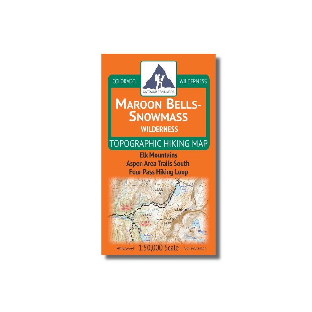 Outdoor Trail Maps Maroon Bells-Snowmass Wilderness Map - FERAL