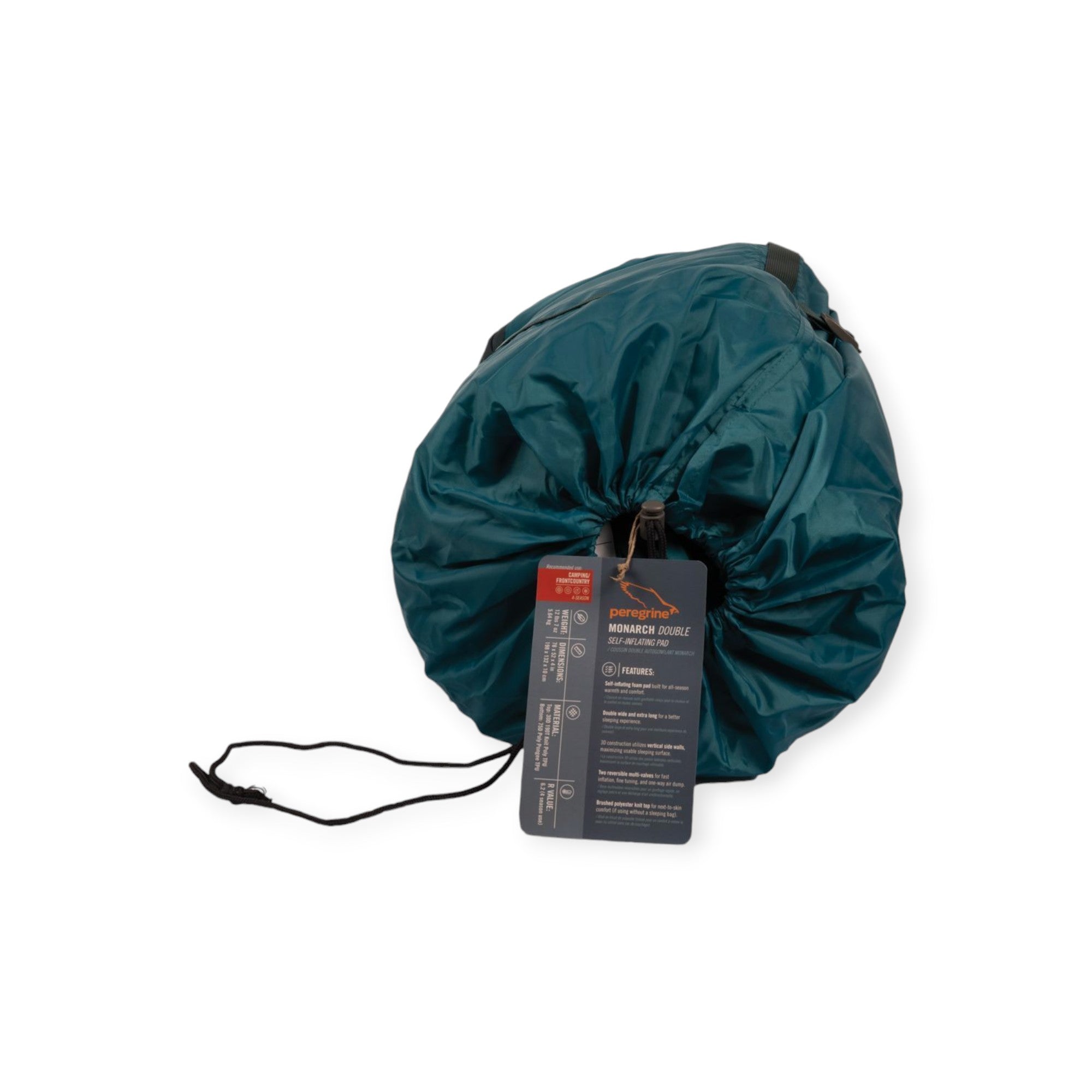 Peregrine Monarch Self-Inflating Double Wide Sleeping Pad 4" - FERAL