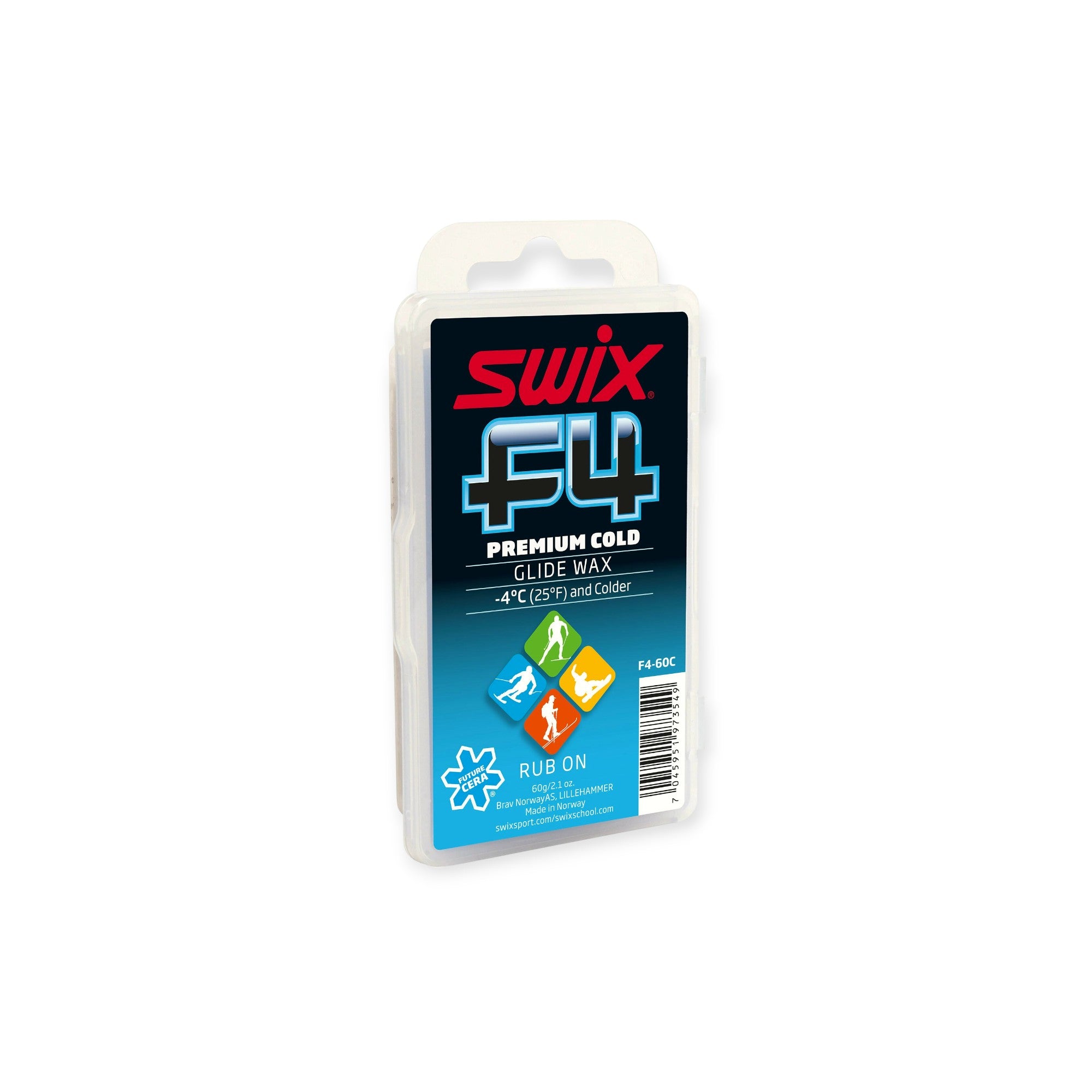 Swix F4-60C Glide Wax Cold 60G - FERAL