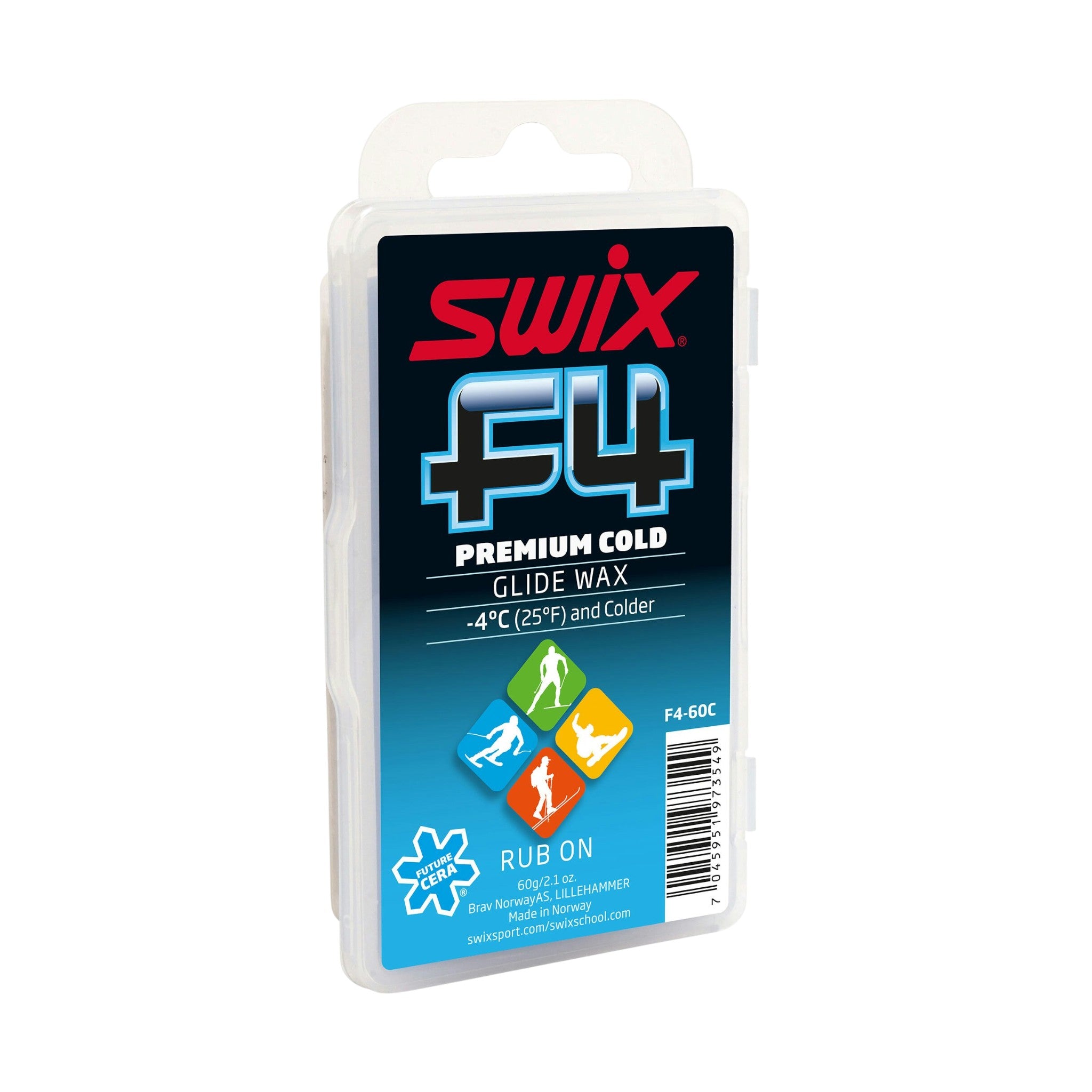 Swix F4-60C Glide Wax Cold 60G - FERAL
