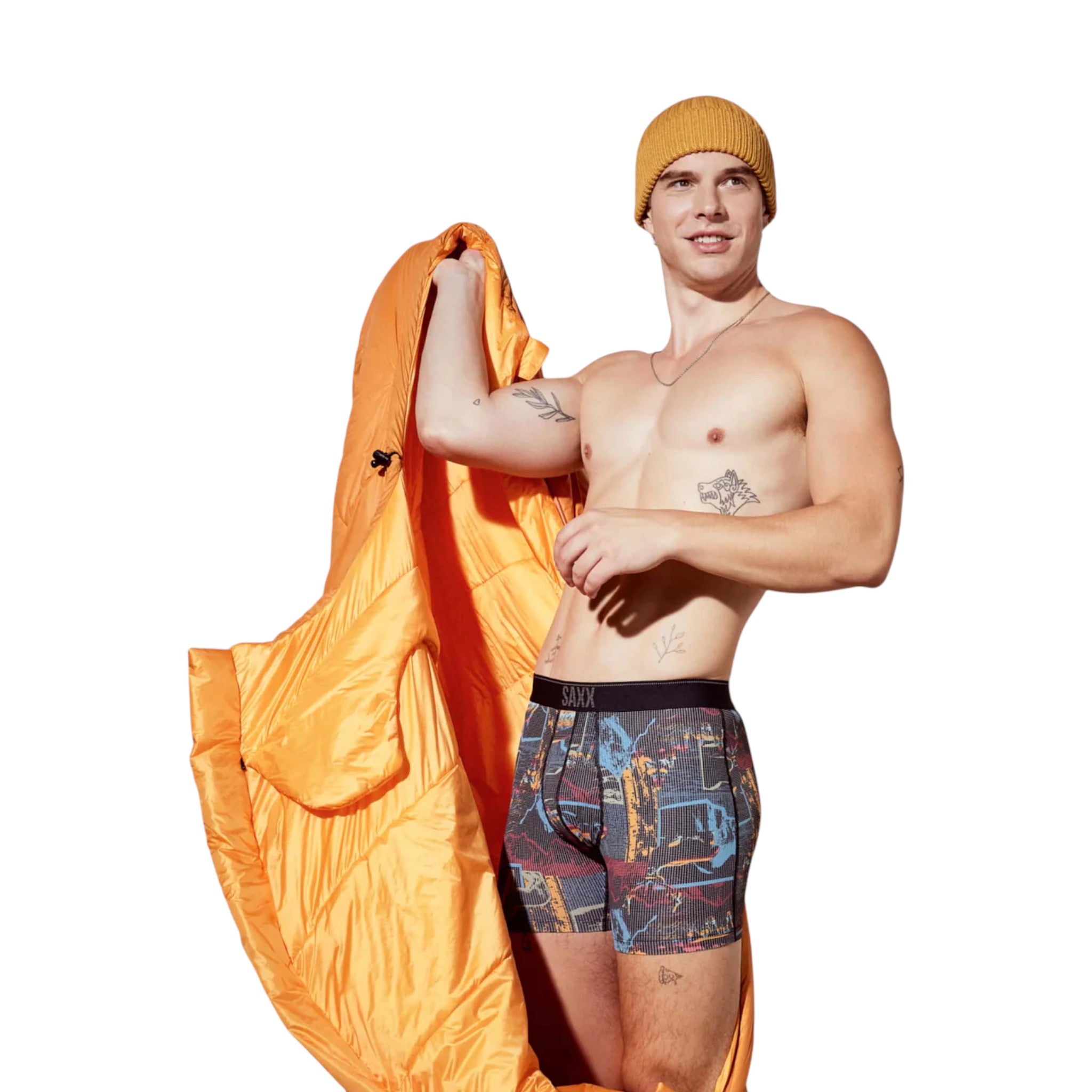 SAXX Quest Quick Dry Mesh Boxer Briefs - FERAL