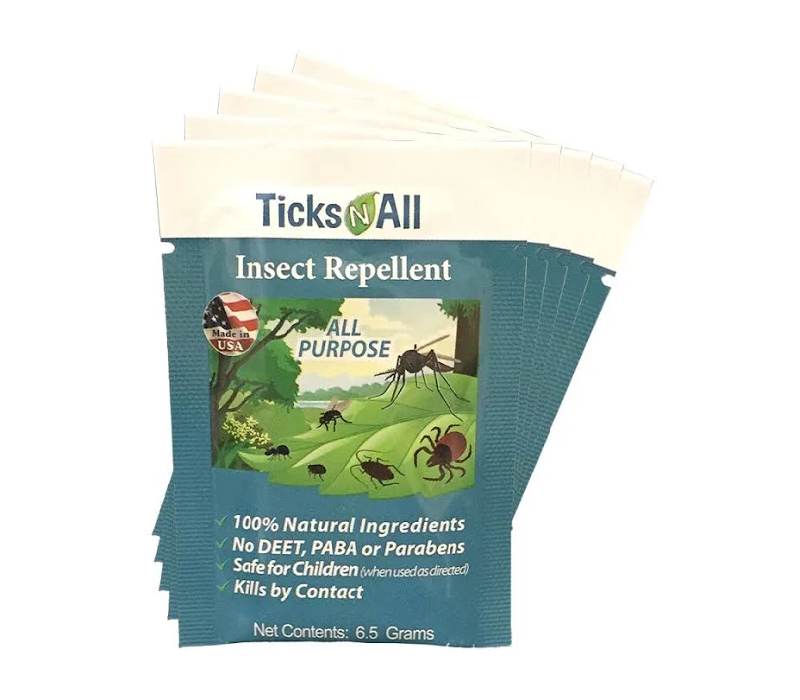Ticks N All All Purpose Insect Repellent Wipe - FERAL