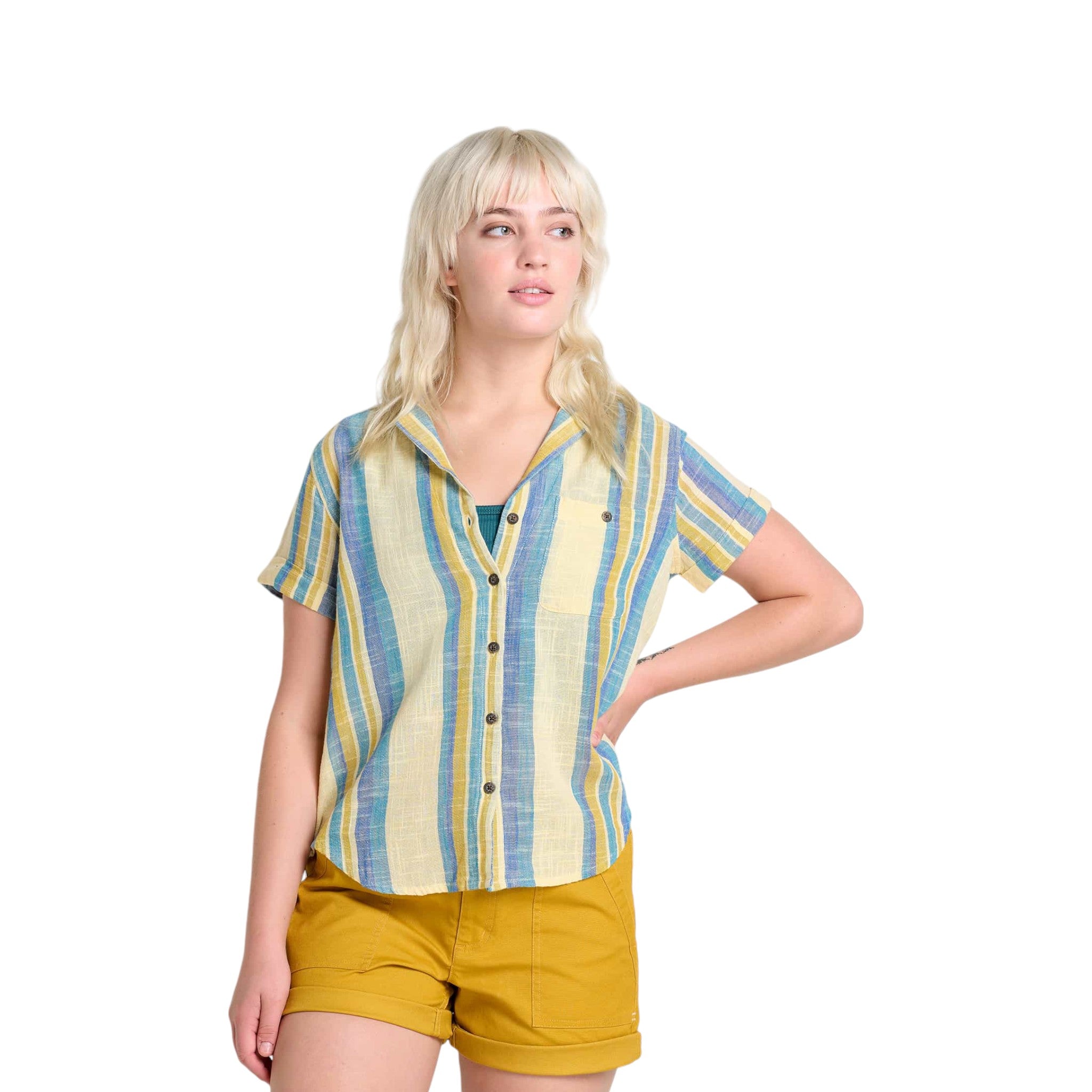 Toad & Co. Women's Camp Cove Short Sleeve Shirt - FERAL