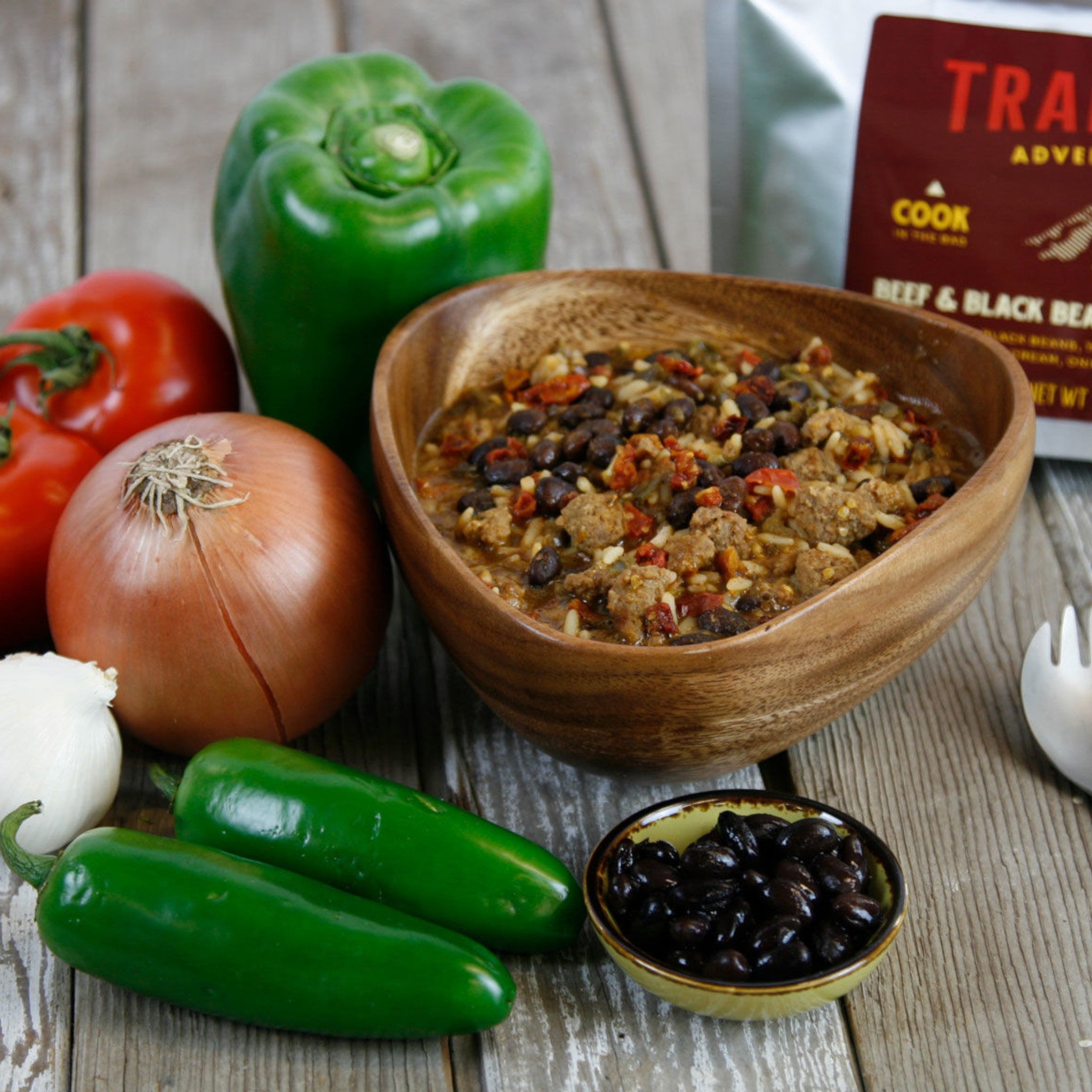 Trailtopia Beef & Black Bean Burrito Freeze Dried Meal 2 Serving - FERAL