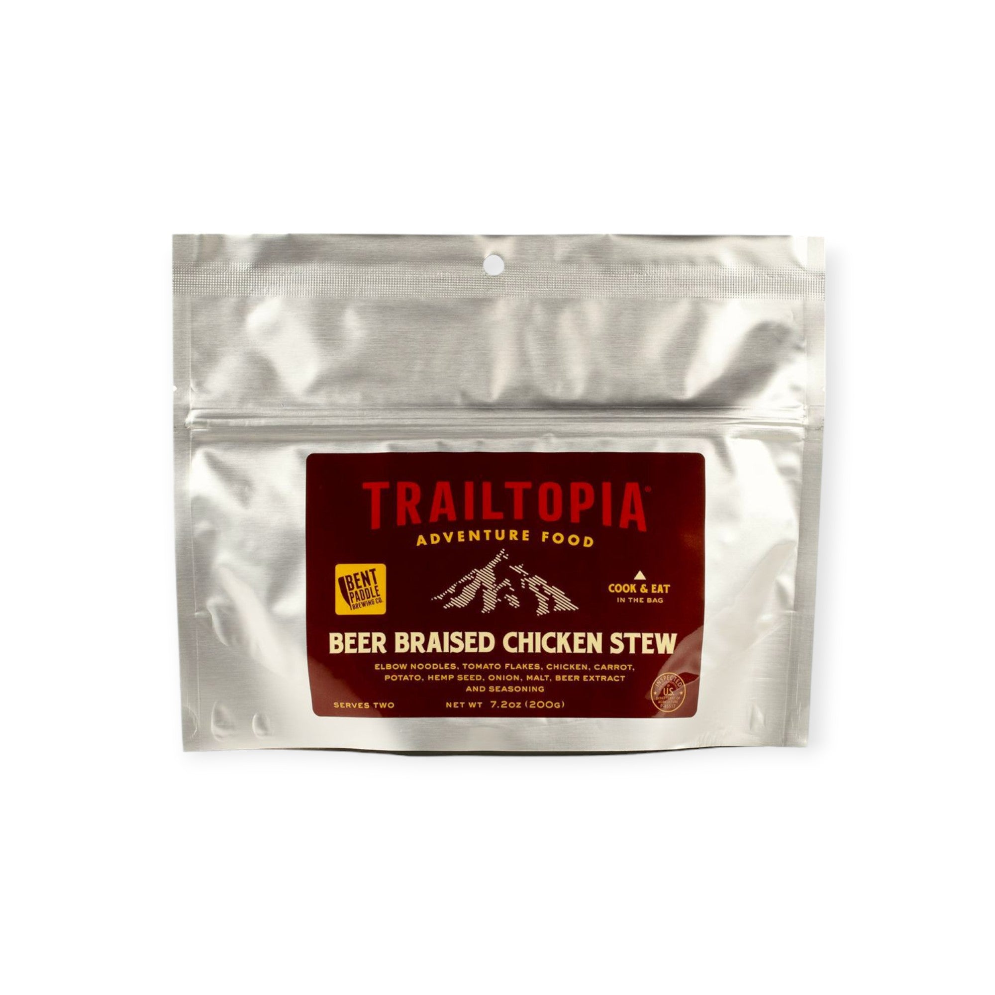 Trailtopia Beer Braised Chicken Stew Freeze Dried Meal 2 Serving - FERAL
