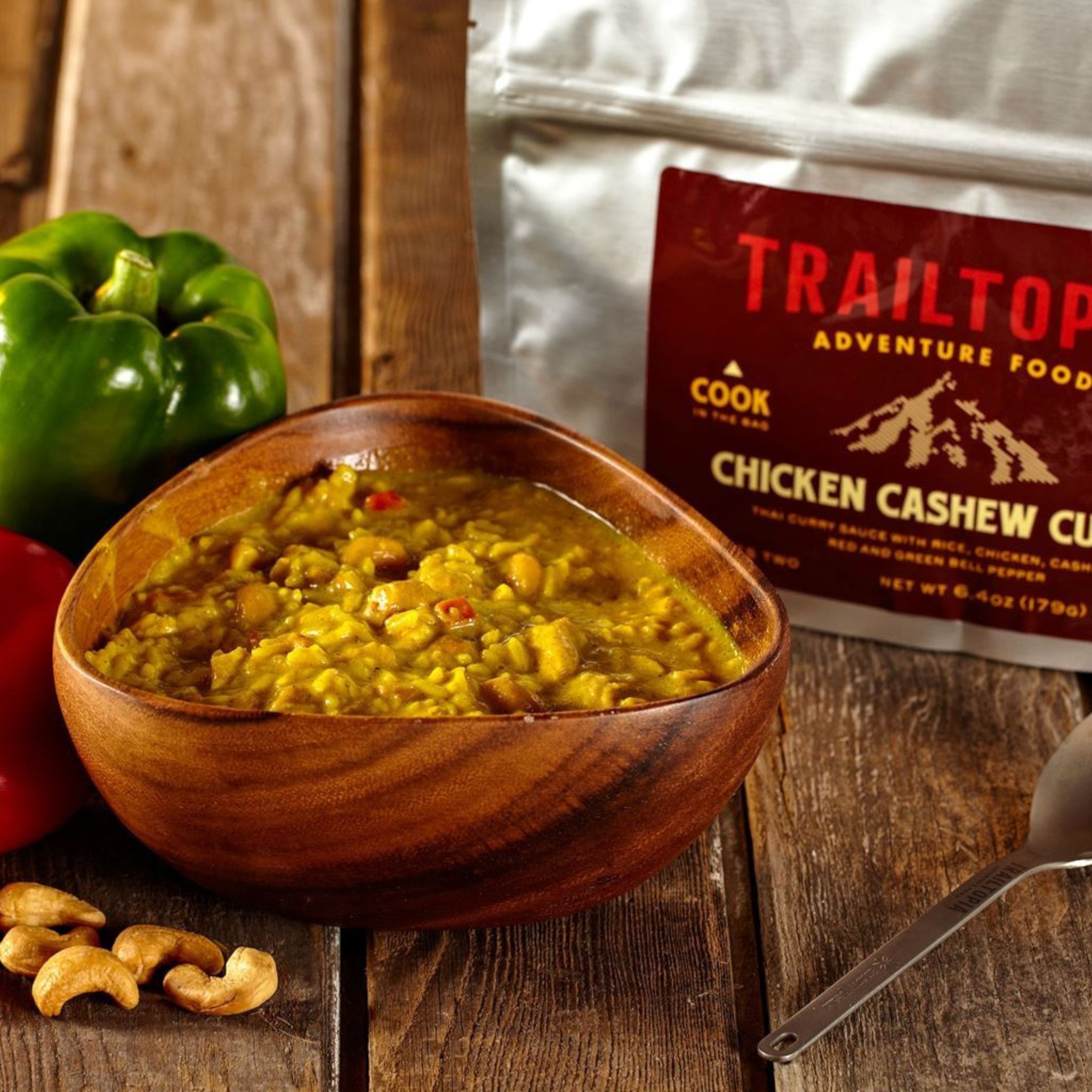 Trailtopia Chicken Cashew Curry Freeze Dried Meal 2 Serving - FERAL