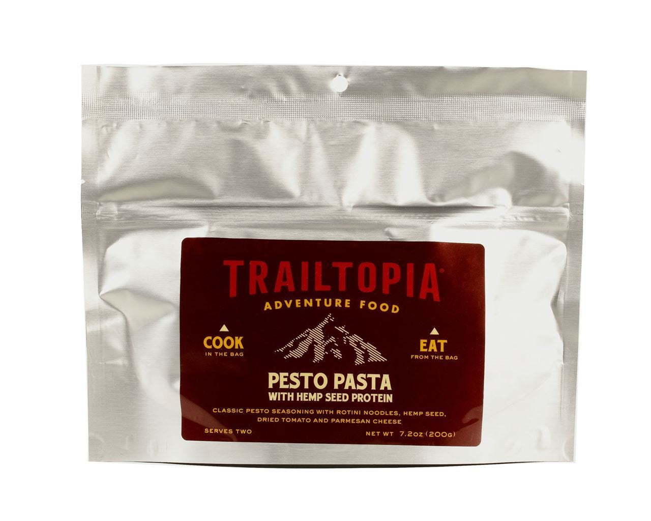 Trailtopia Pesto Pasta w' Hemp Seed Protein Dehydrated Food - FERAL
