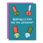 Wild Lettie Bear Bells Greeting Card - FERAL