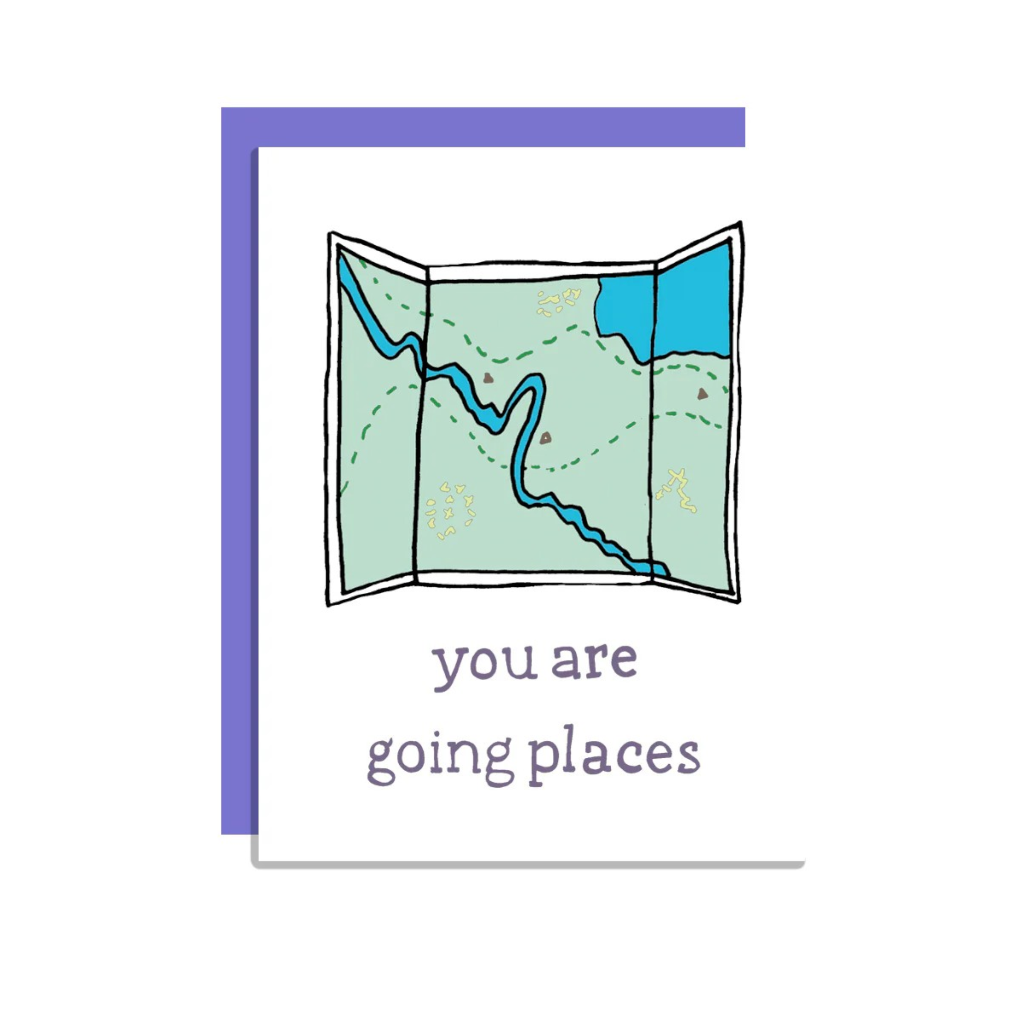 Wild Lettie Going Places Greeting Card - FERAL