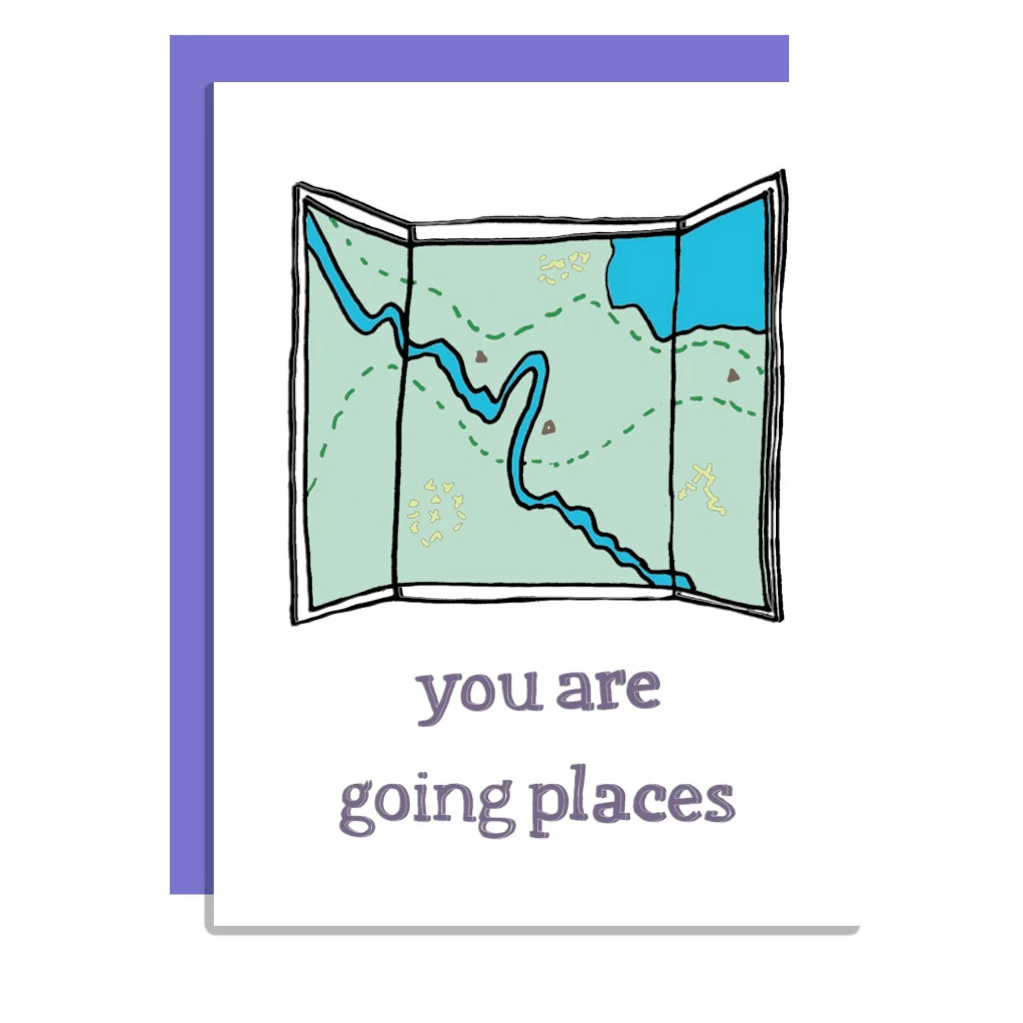 Wild Lettie Going Places Greeting Card - FERAL