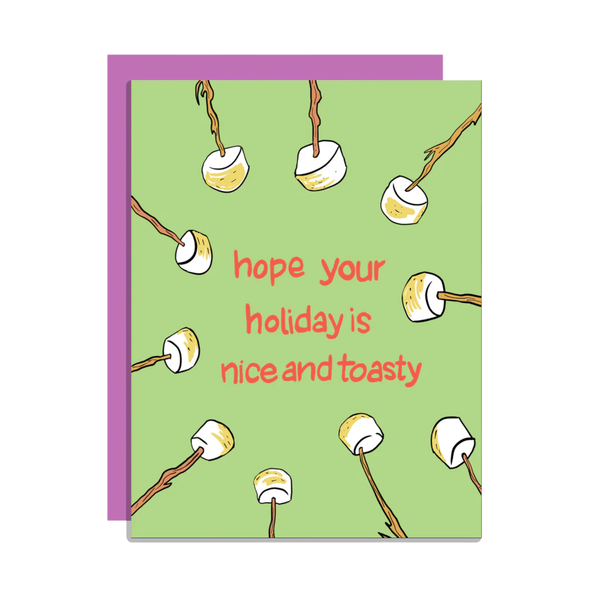 Wild Lettie Nice and Toasty Greeting Card - FERAL