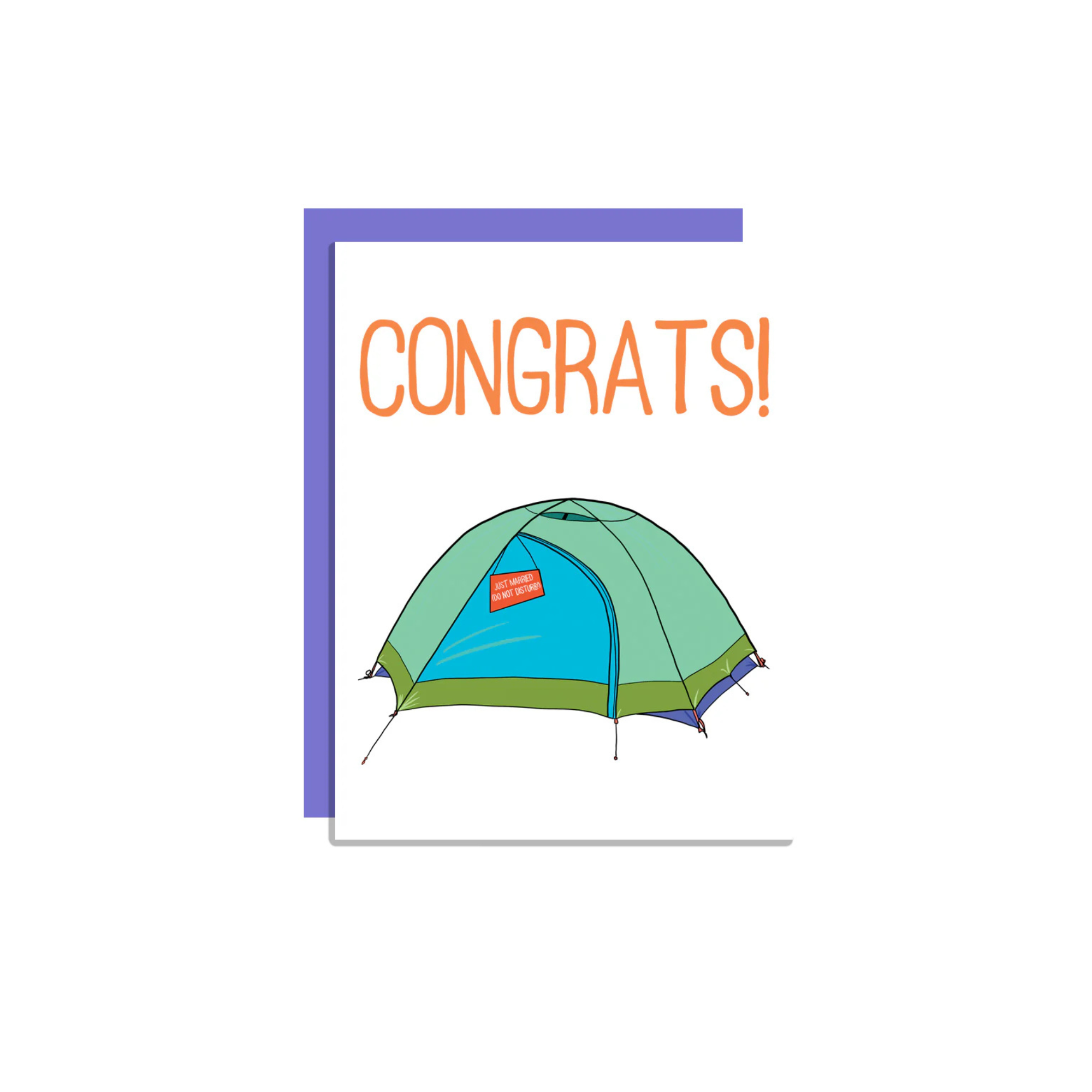 Wild Lettie Just Married Greeting Card - FERAL