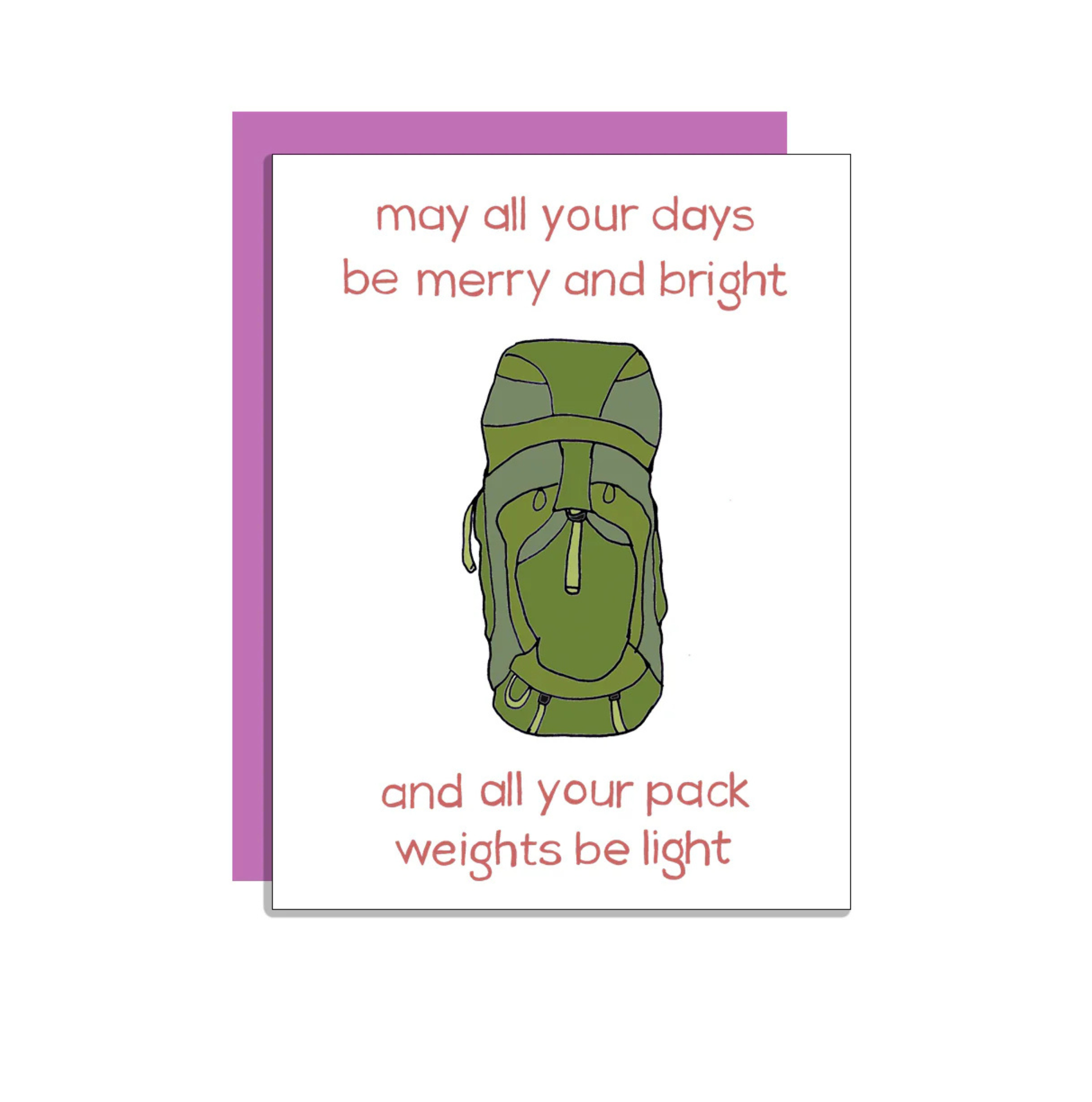 Wild Lettie Pack Weights Greeting Card - FERAL
