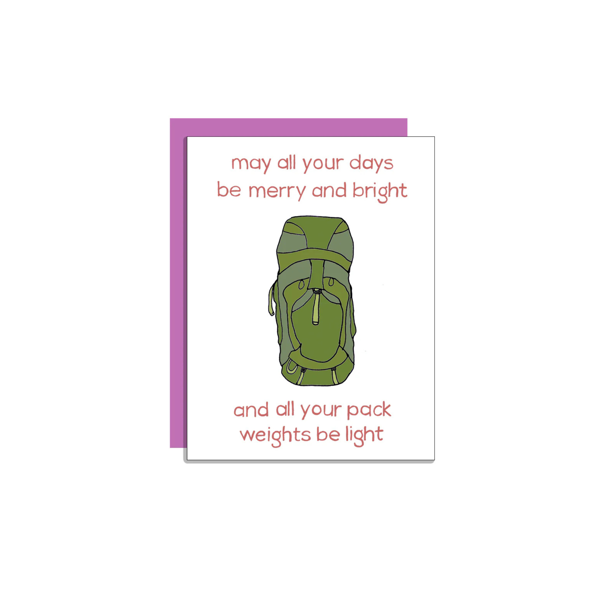 Wild Lettie Pack Weights Greeting Card - FERAL