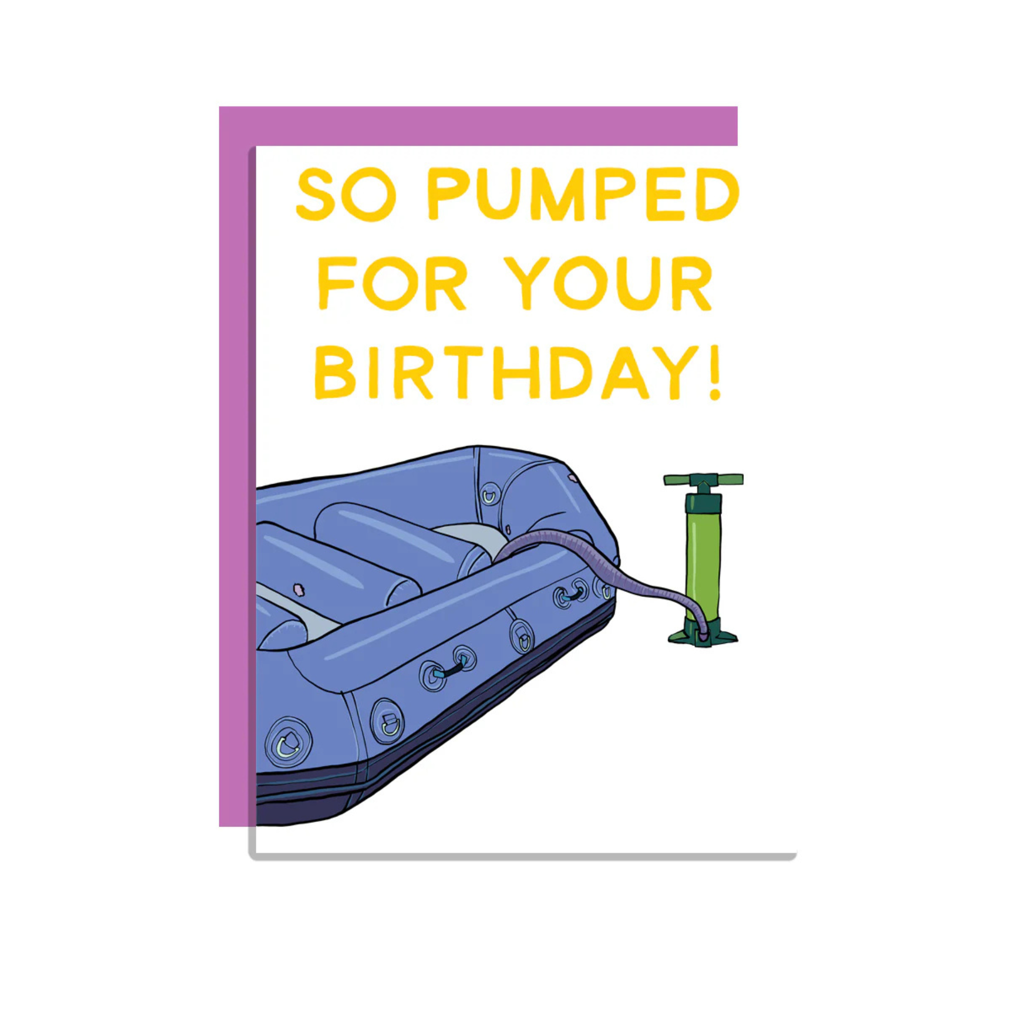 Wild Lettie So Pumped Greeting Card - FERAL