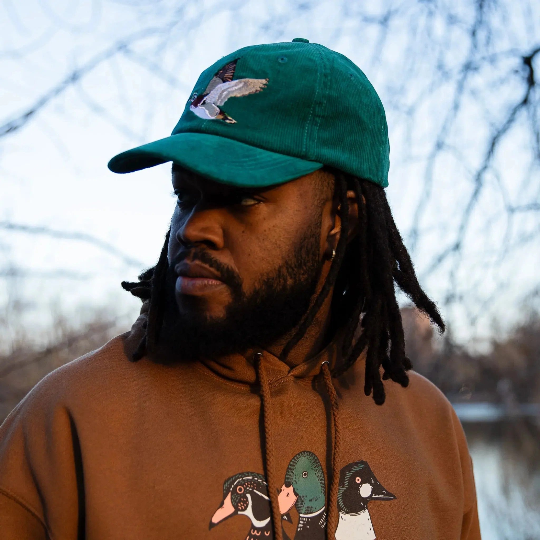 Bird Collective Wood Duck Corduroy Hat - FERAL