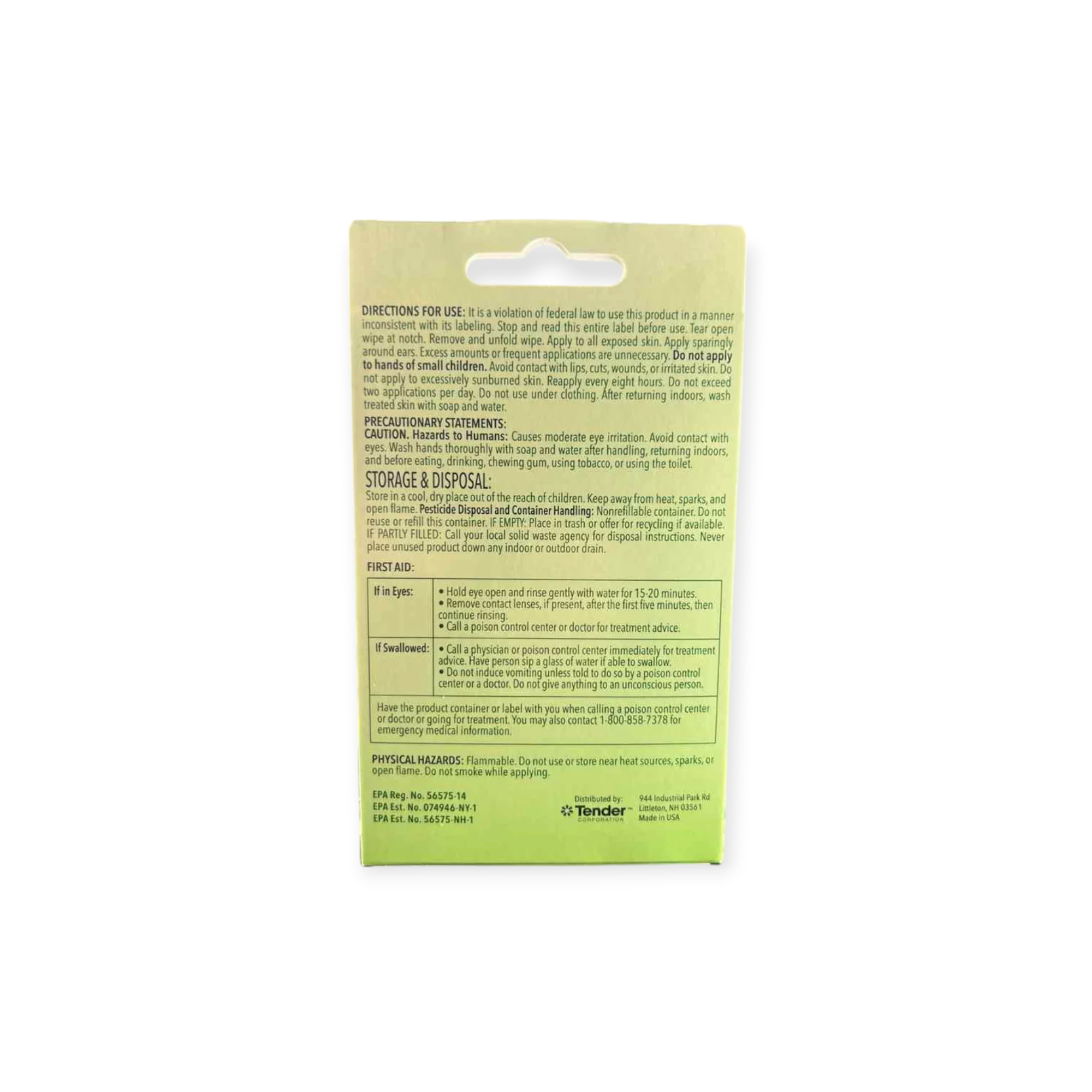 Natrapel 12-Hour Insect Repellent Wipes