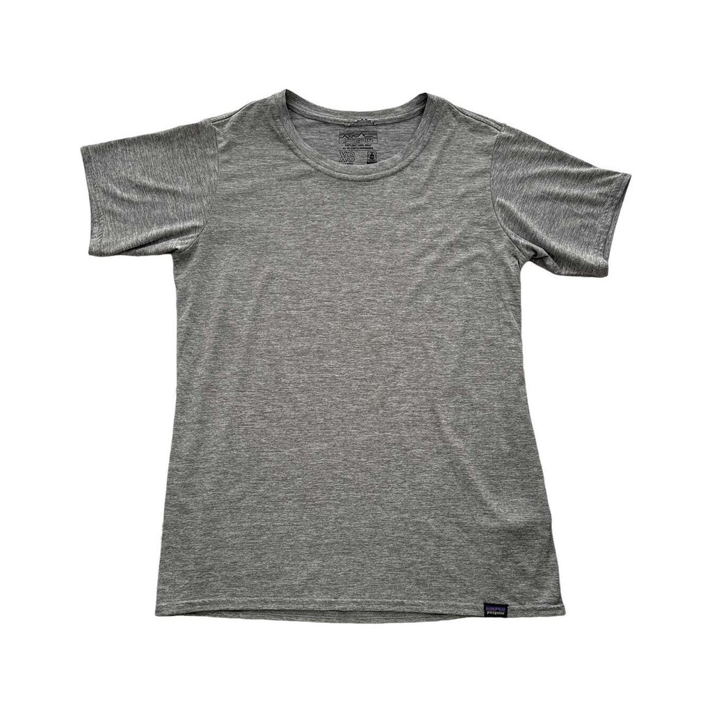 Patagonia Women's Capilene Cool Daily Short Sleeve Shirt Grey XS USED - FERAL