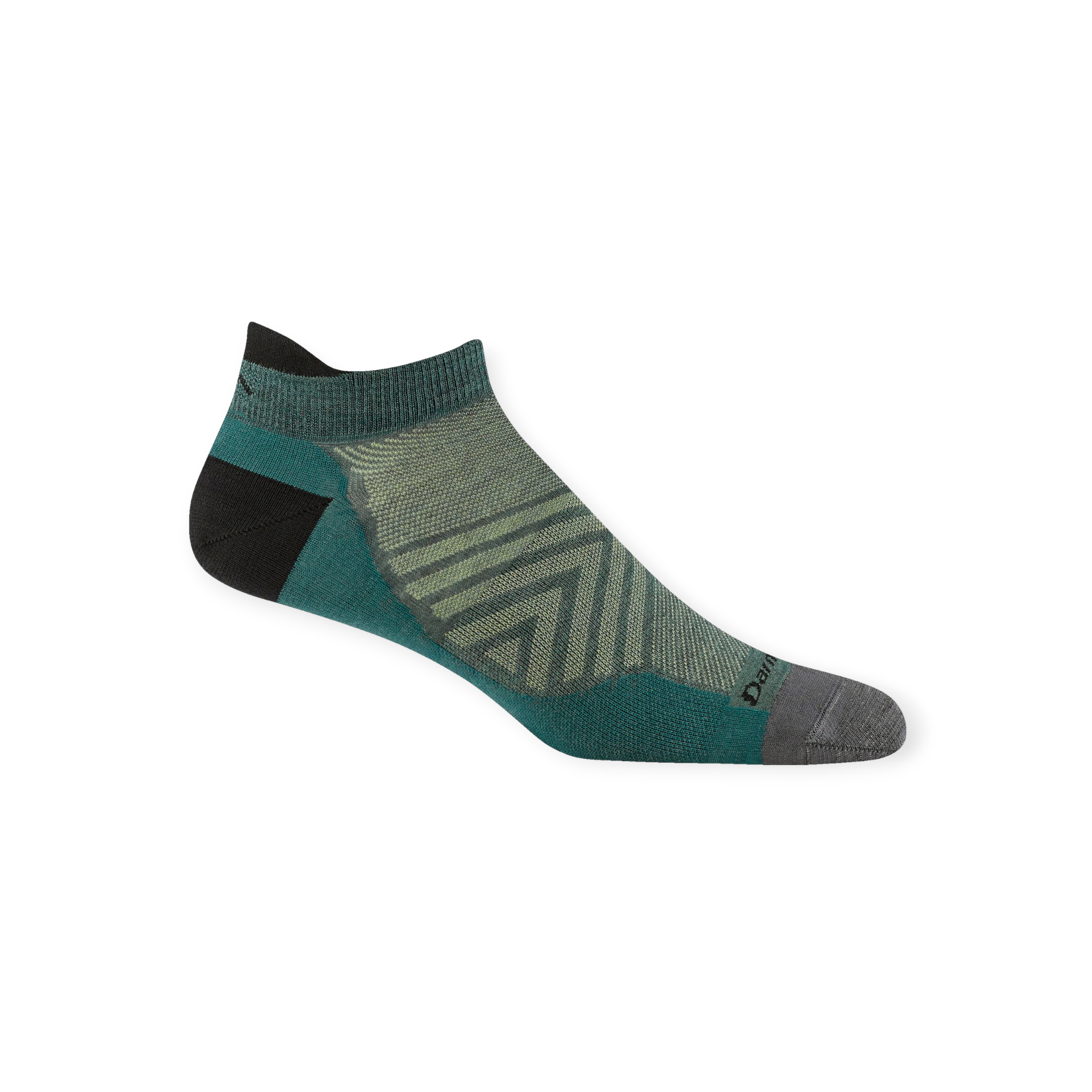 Darn Tough Men's No Show Tab Ultra-Lightweight With Cushion Running Socks - FERAL