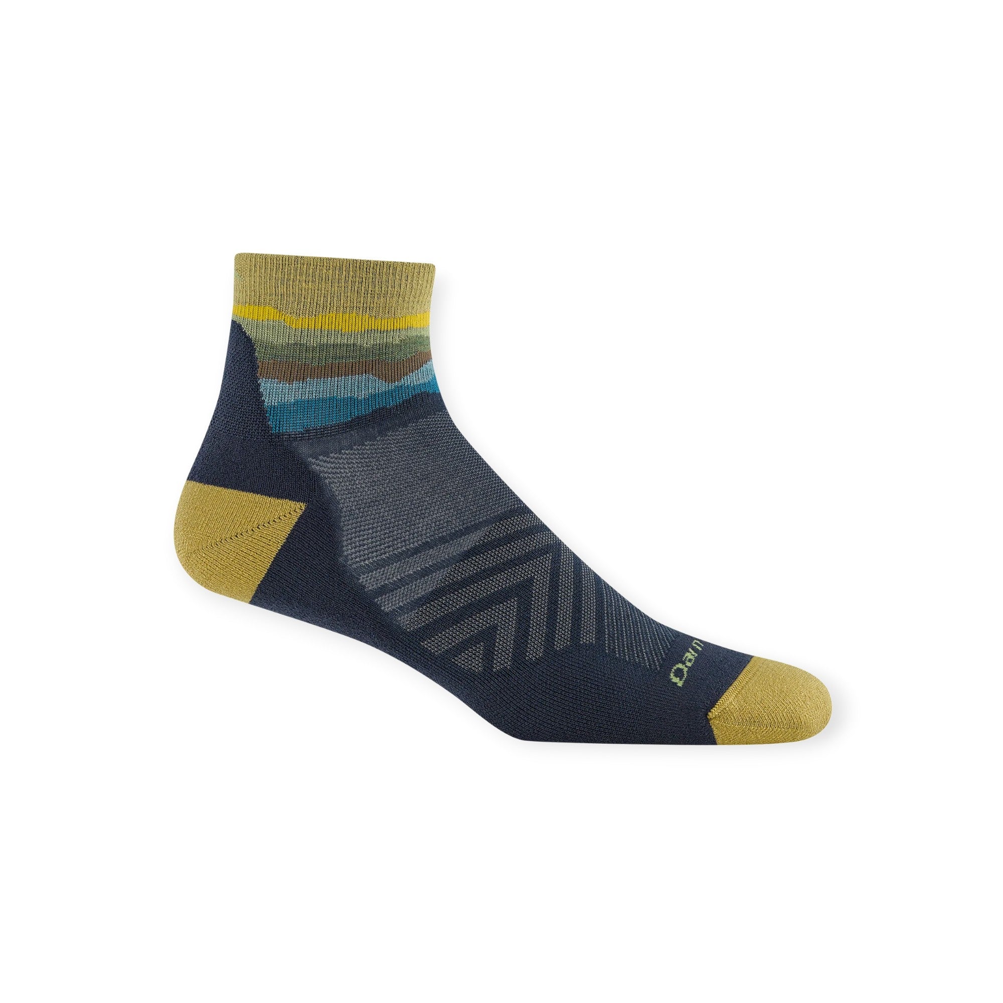 Darn Tough Men's Quarter Ultra Lightweight with Cushion Running Socks - FERAL