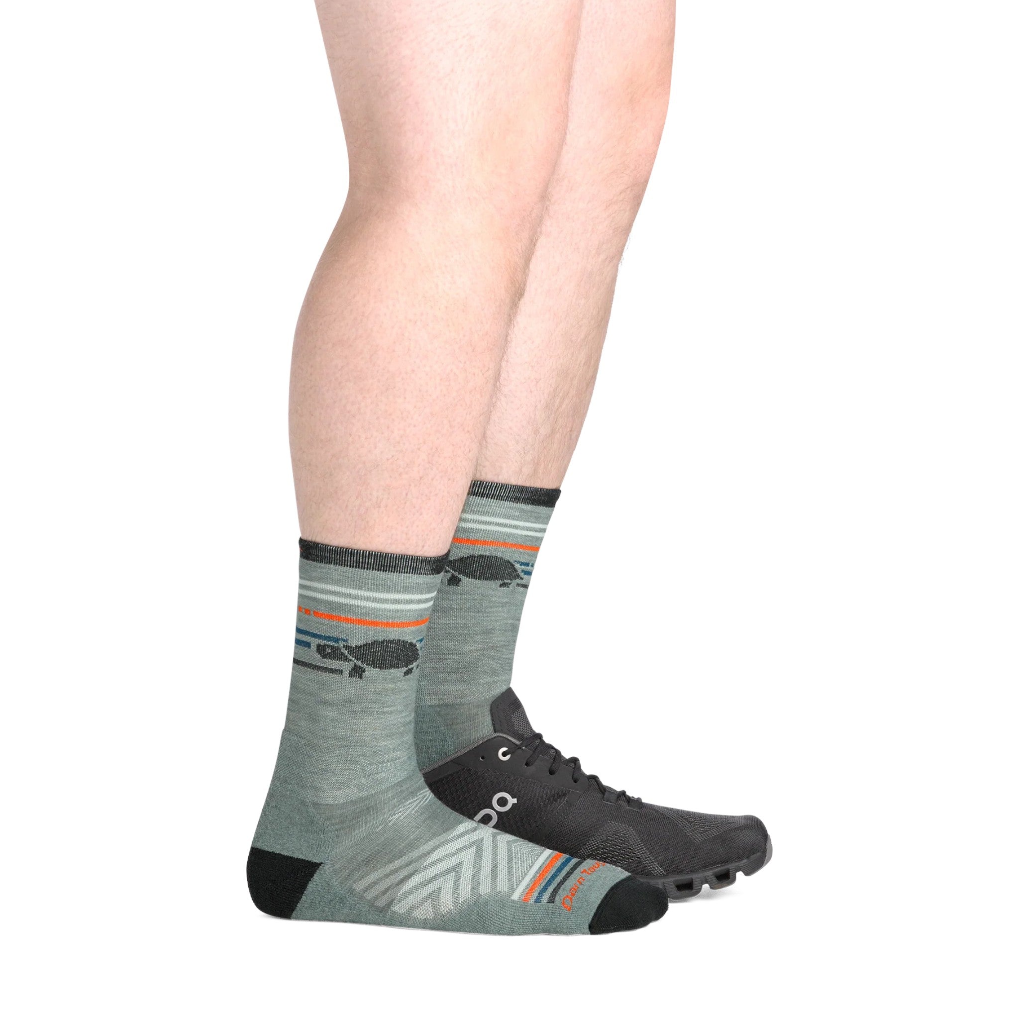 Darn Tough Men's Pacer Micro Crew Ultra-Lightweight Cushion Running Socks