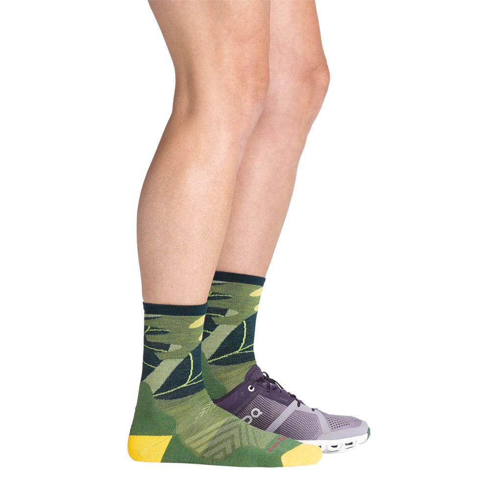 Darn Tough Women's Run Wild Micro Crew Ultra-Lightweight Cushion Running Socks - FERAL