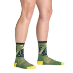 Darn Tough Women's Run Wild Micro Crew Ultra-Lightweight Cushion Running Socks - FERAL