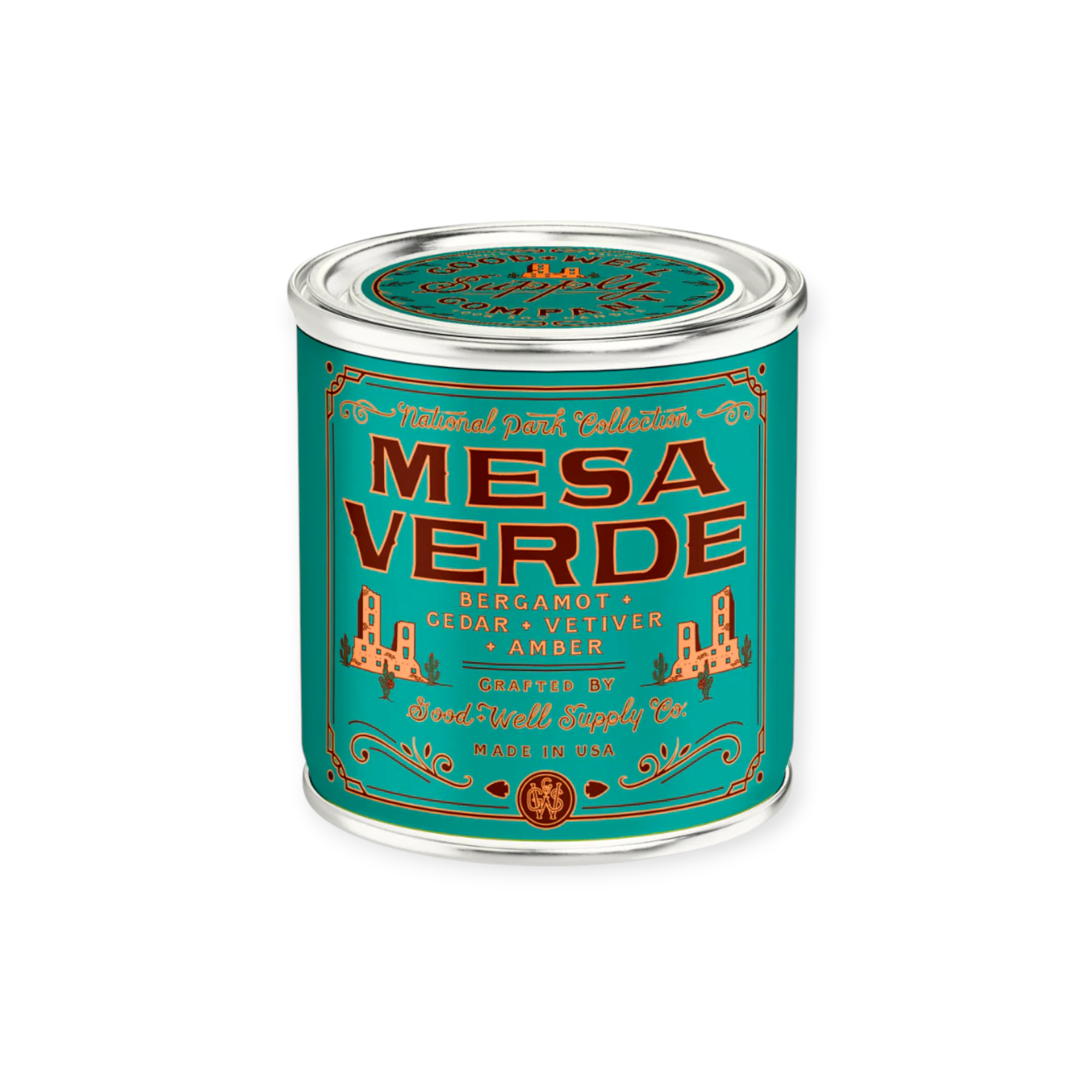 Good & Well Supply Co. Mesa Verde National Park Candle - 1/2 Pint - FERAL