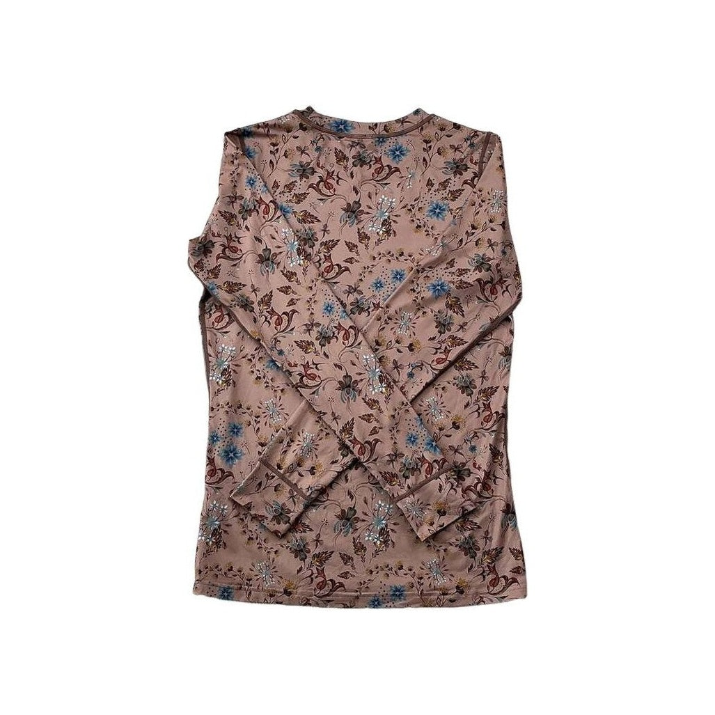 Kari Traa Women's Fryd Base Layer Top Floral Pink Medium USED - FERAL