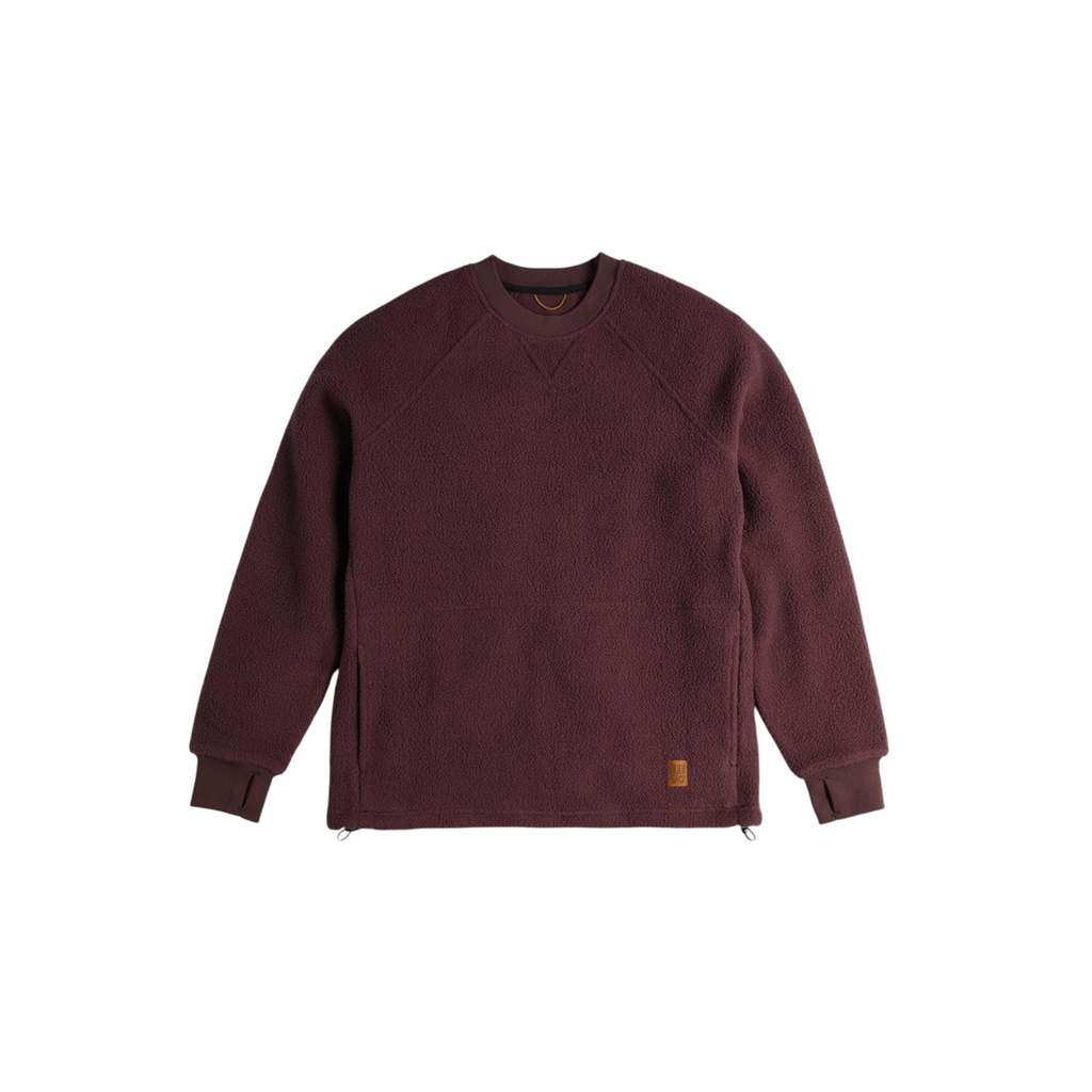 Topo Designs Unisex Mountain Fleece Crewneck - FERAL