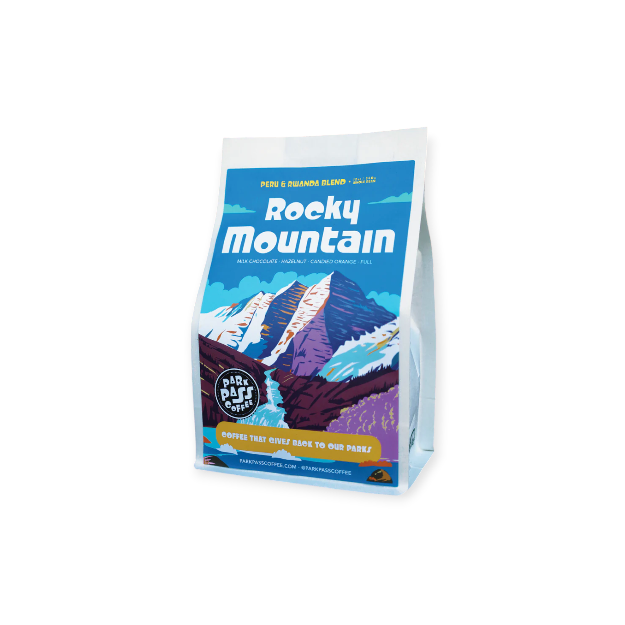 Park Pass Coffee 12 oz. Rocky Mountain: Peru and Mexico Blend
