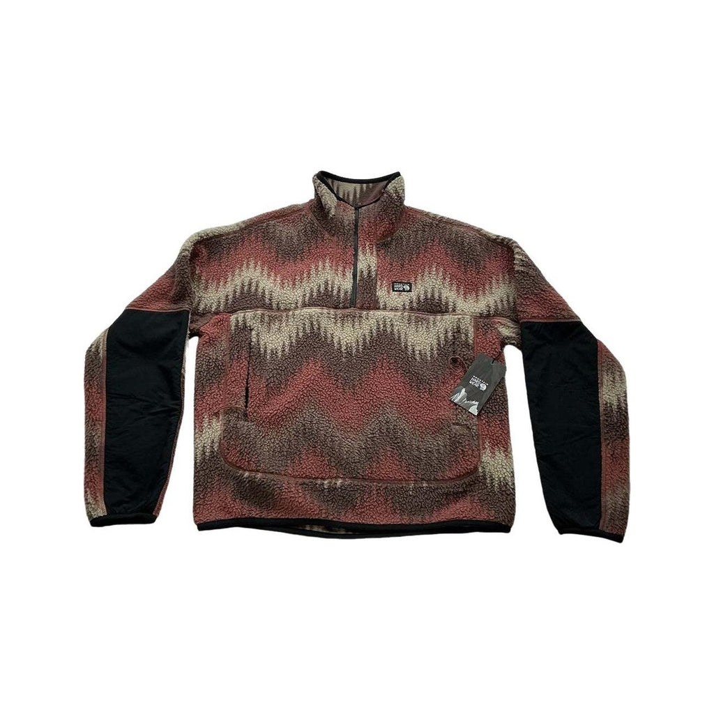Mountain Hardwear Women's HiCamp Pullover Clay Earth Zig Zag Print XS USED - FERAL