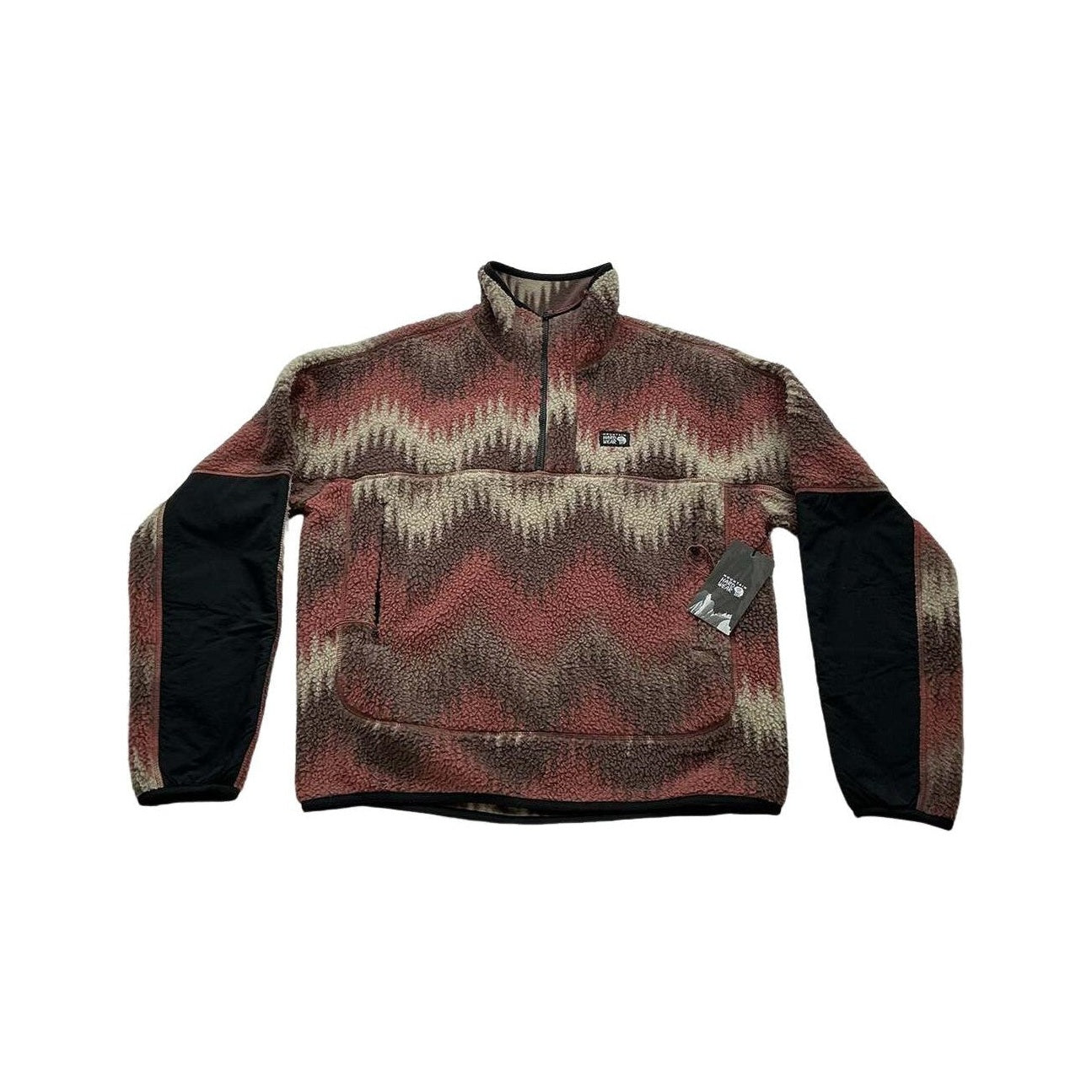 Mountain Hardwear Women's HiCamp Pullover Clay Earth Zig Zag Print XS USED - FERAL