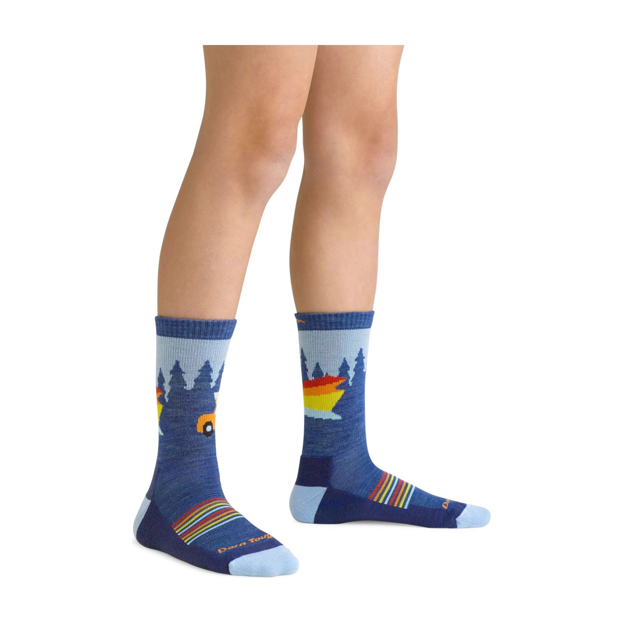 Darn Tough Kids' Van Wild Micro Crew Lightweight Hiking Socks - FERAL