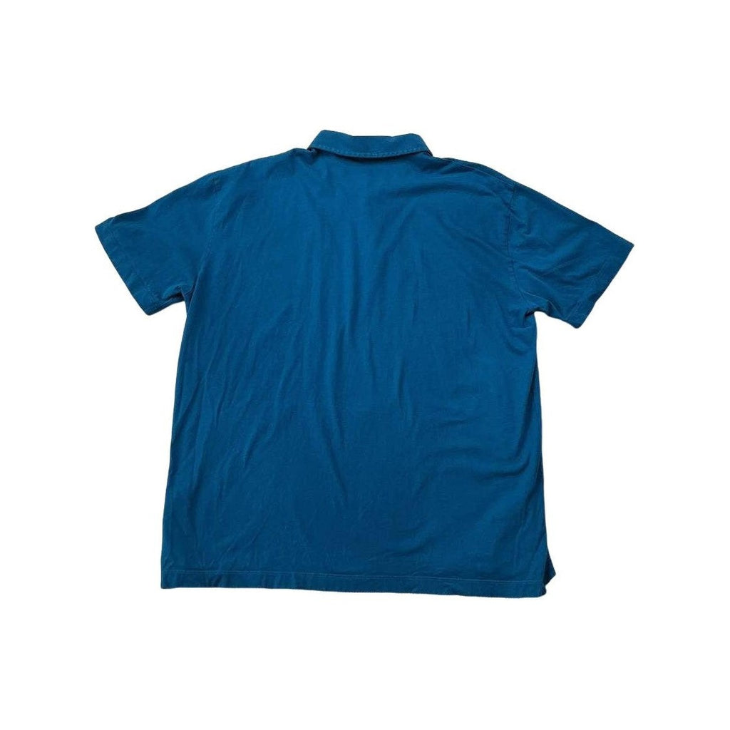 Patagonia Men's Trout Logo Fitz Roy Polo Shirt Blue X-Large USED - FERAL