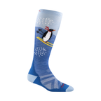 Darn Tough Kids' Penguin Peak Over-the-Calf Midweight Ski & Snowboard Sock - FERAL