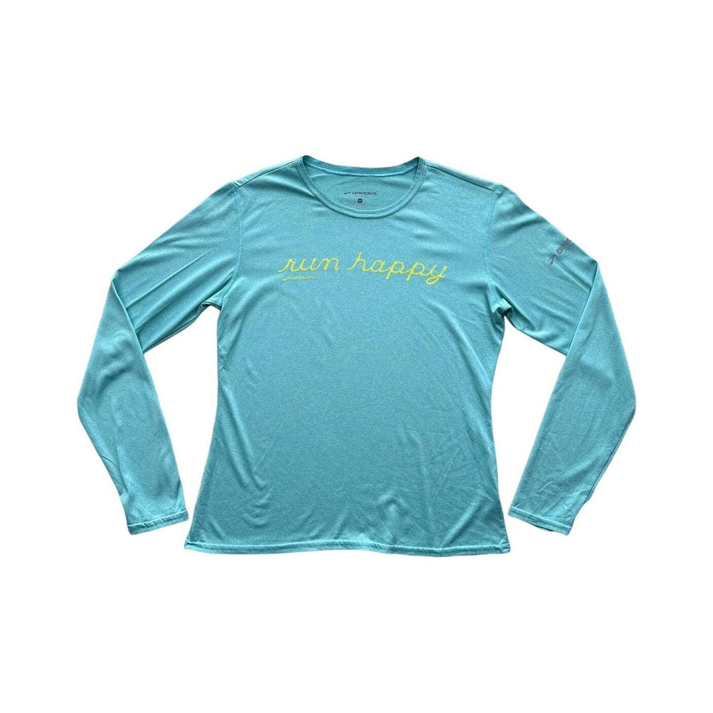 Brooks Women's Active Run Happy Shirt Blue Medium Used - FERAL