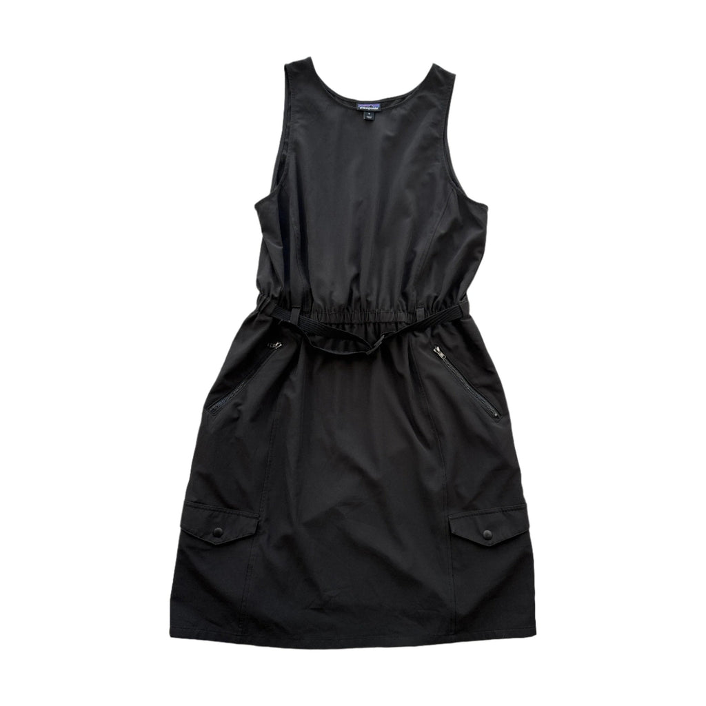 Patagonia Women's Fleetwith Belted Dress Black Medium USED - FERAL